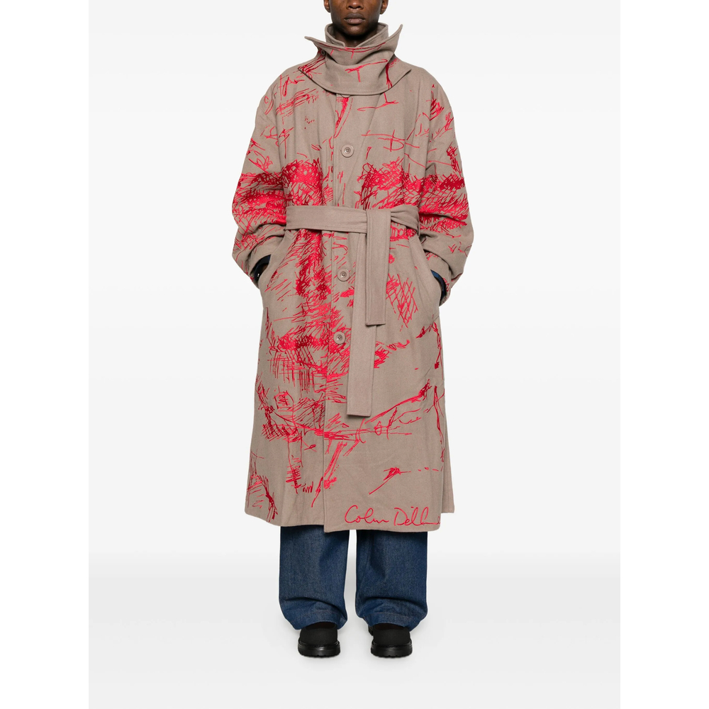 Coat Kidsuper OW18HATCHEDCREAM (KidSuper Studios / コート ) | KidSuper Studios (キッドスーパー ストゥディオス)(2)