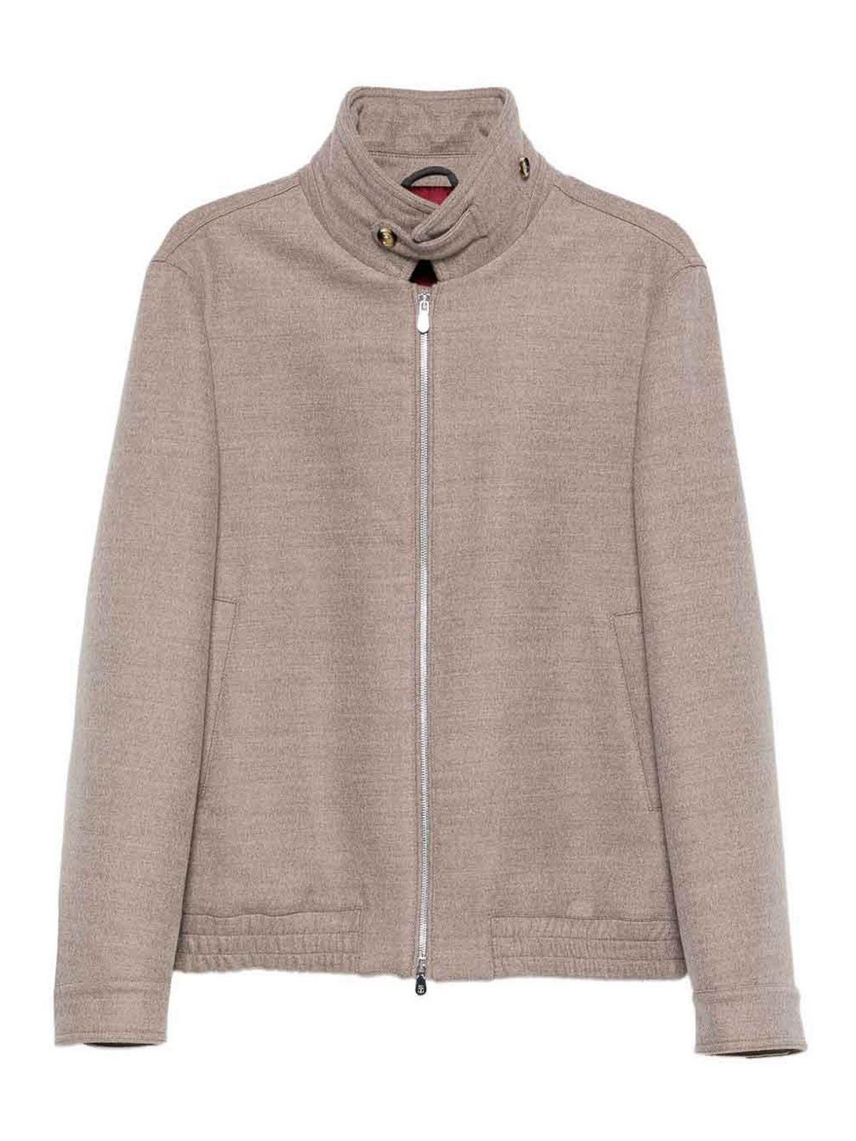 High-Neck Wool Jacket With Zip MY4966379CNH07 (Brunello Cucinelli / カジュアルジャケット ) | Brunello Cucinelli (ブルネロ・クチネリ)