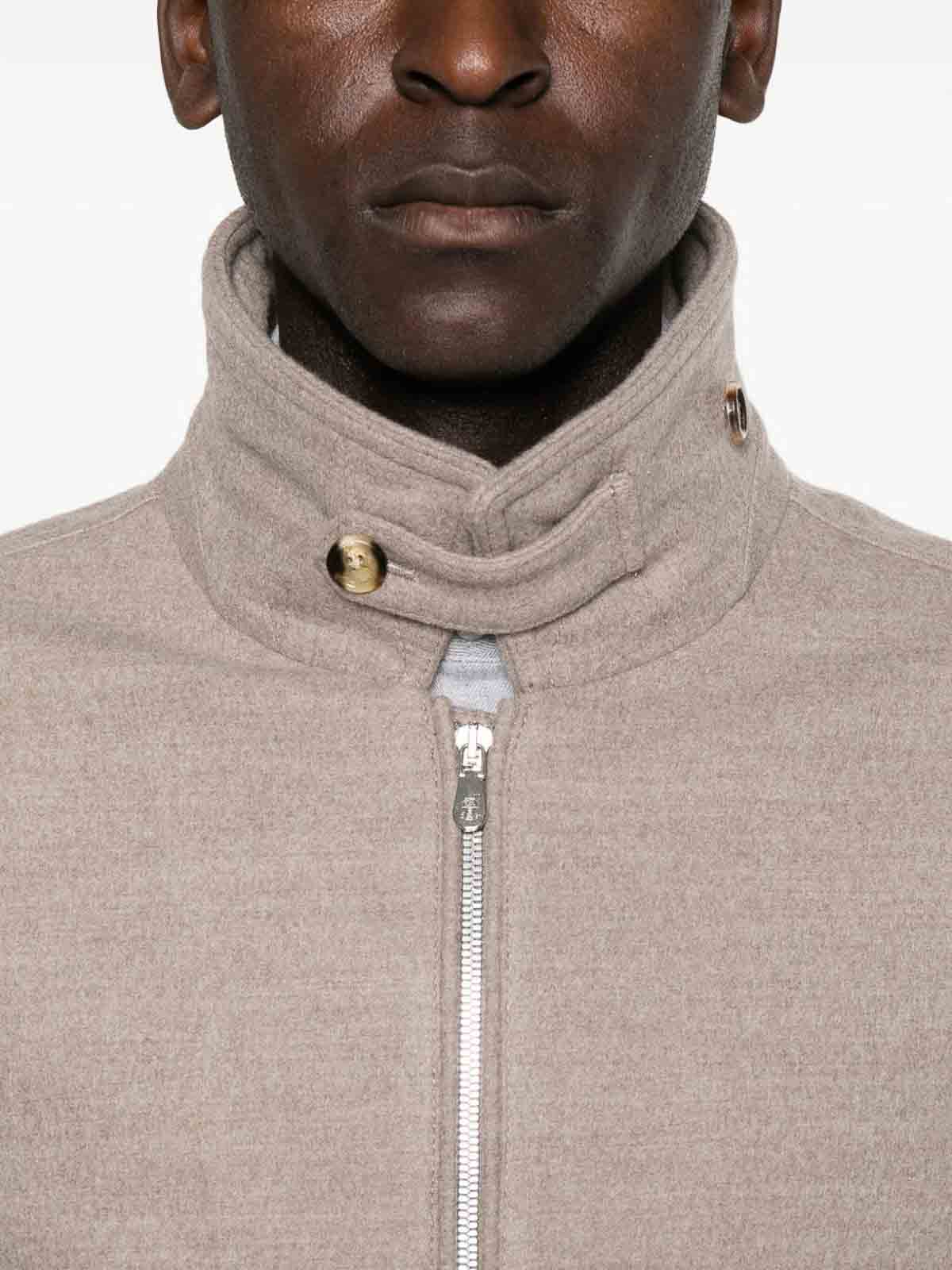 High-Neck Wool Jacket With Zip MY4966379CNH07 (Brunello Cucinelli / カジュアルジャケット ) | Brunello Cucinelli (ブルネロ・クチネリ)(1)