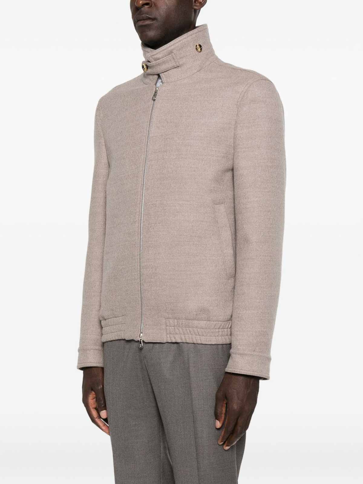 High-Neck Wool Jacket With Zip MY4966379CNH07 (Brunello Cucinelli / カジュアルジャケット ) | Brunello Cucinelli (ブルネロ・クチネリ)(3)