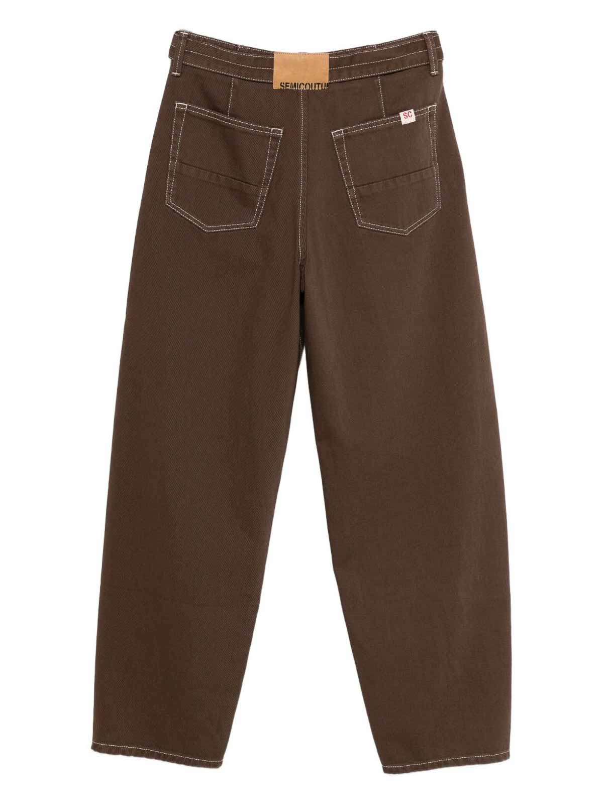 Brown Cotton Jeans Y5WY03U890 (SEMICOUTURE / ジーンズ ) | SEMICOUTURE (セミクチュール)(2)