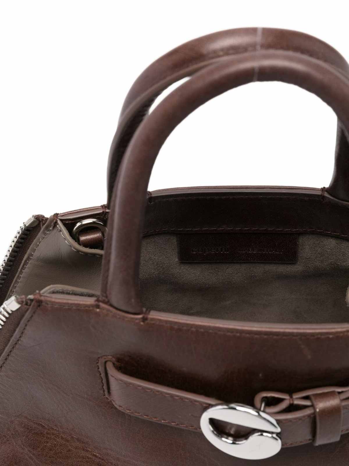 Mini Data Bag In Brown Calf Leather COPBA122F6064 (COPERNI / ハンドバッグ・ショルダーバッグ ) | COPERNI (コペルニ)(4)