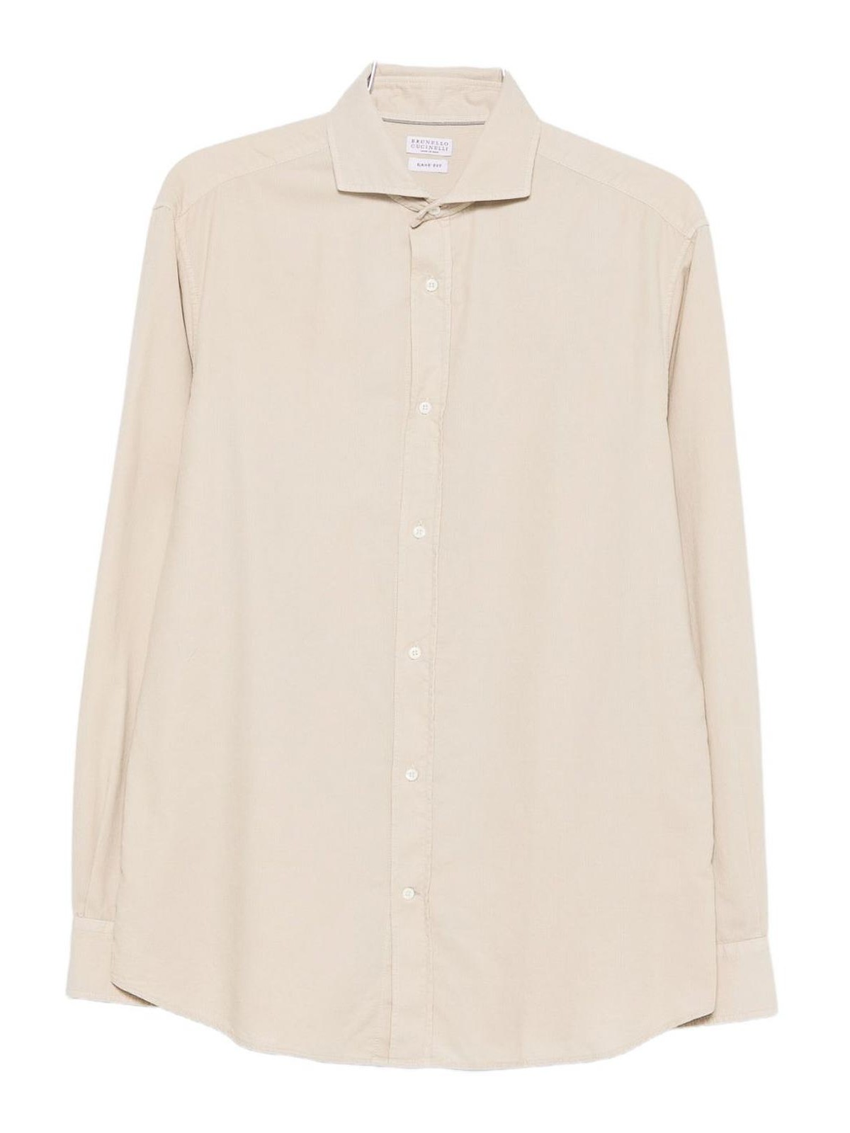 Beige Cotton Button-Down Shirt ML6880627C7051 (Brunello Cucinelli / シャツ・ブラウス ) | Brunello Cucinelli (ブルネロ・クチネリ)