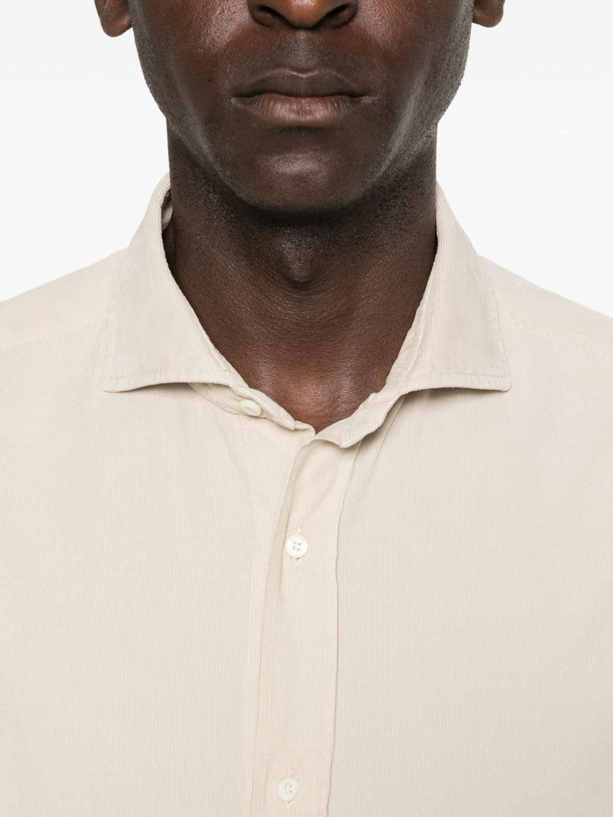 Beige Cotton Button-Down Shirt ML6880627C7051 (Brunello Cucinelli / シャツ・ブラウス ) | Brunello Cucinelli (ブルネロ・クチネリ)(4)