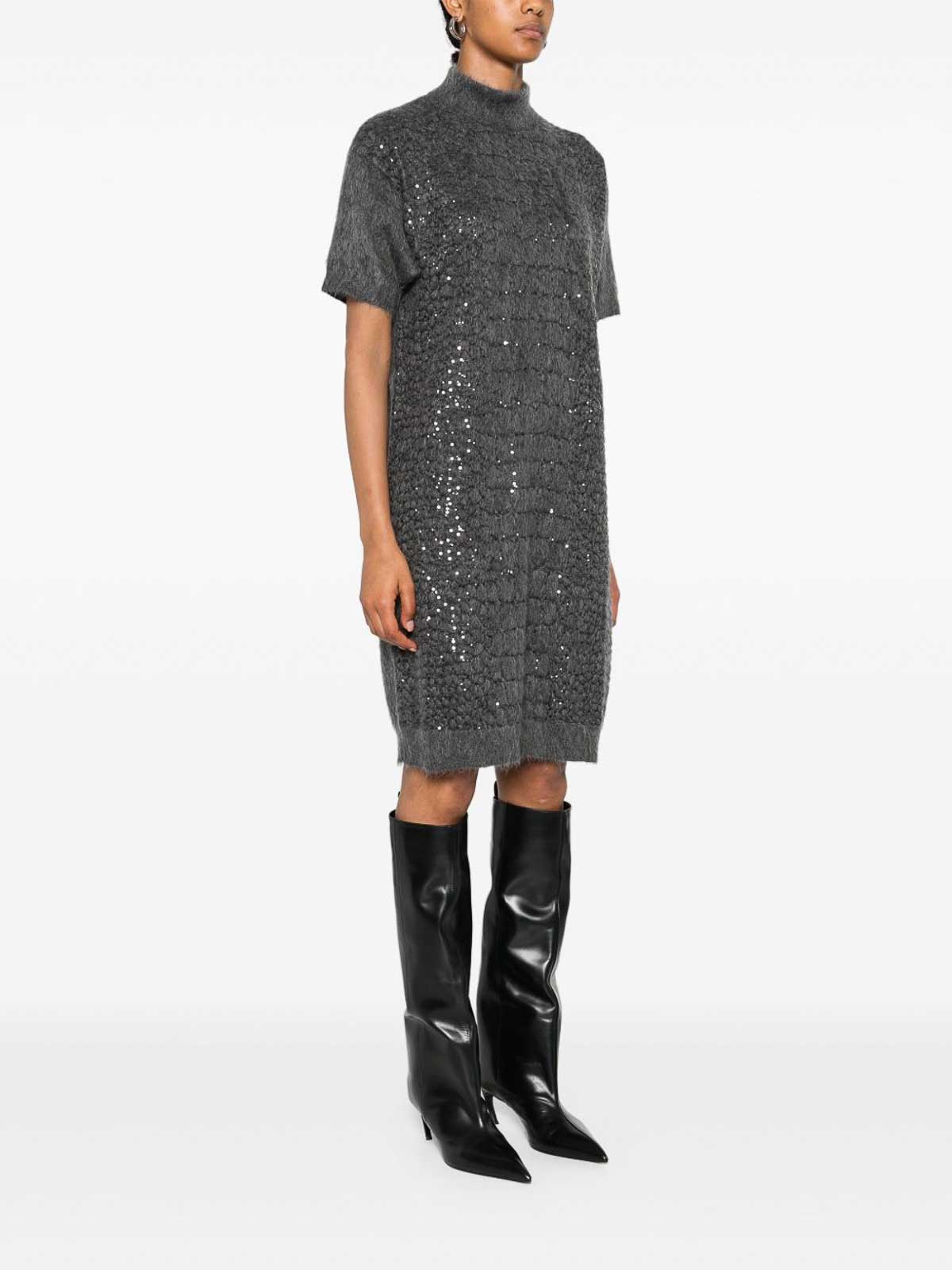 Short Dress MBP240A94PCGT88 (Brunello Cucinelli / ワンピース・ドレス・オールインワン ) | Brunello Cucinelli (ブルネロ・クチネリ)(4)