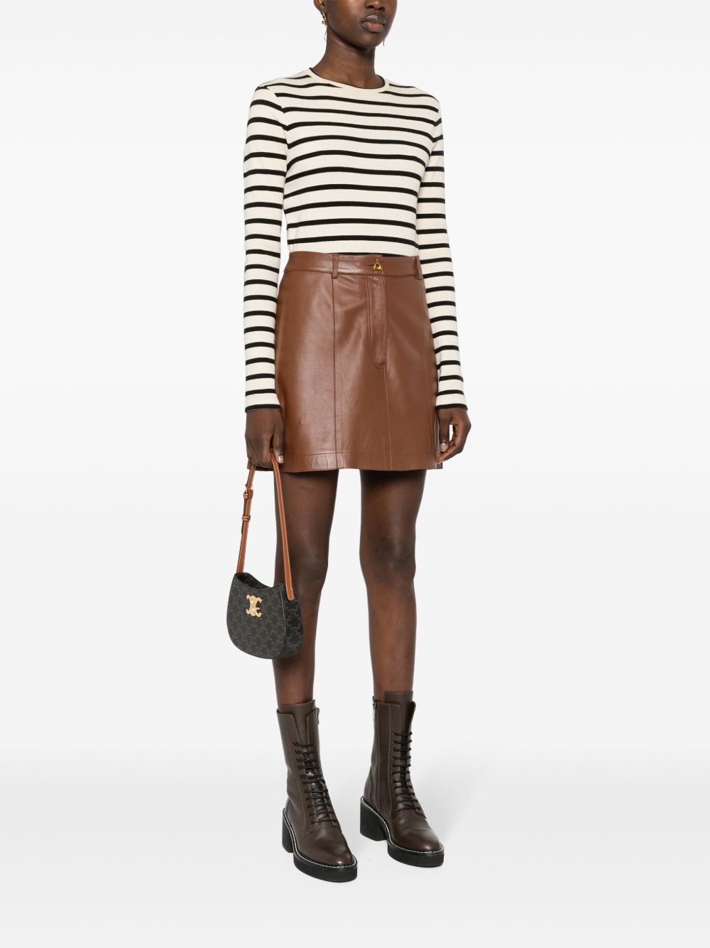 CELINE CAPSULE Bags.. Leather Brown 115702CUZ04LU (CELINE / ハンドバッグ・ショルダーバッグ ) | CELINE (セリーヌ)(4)