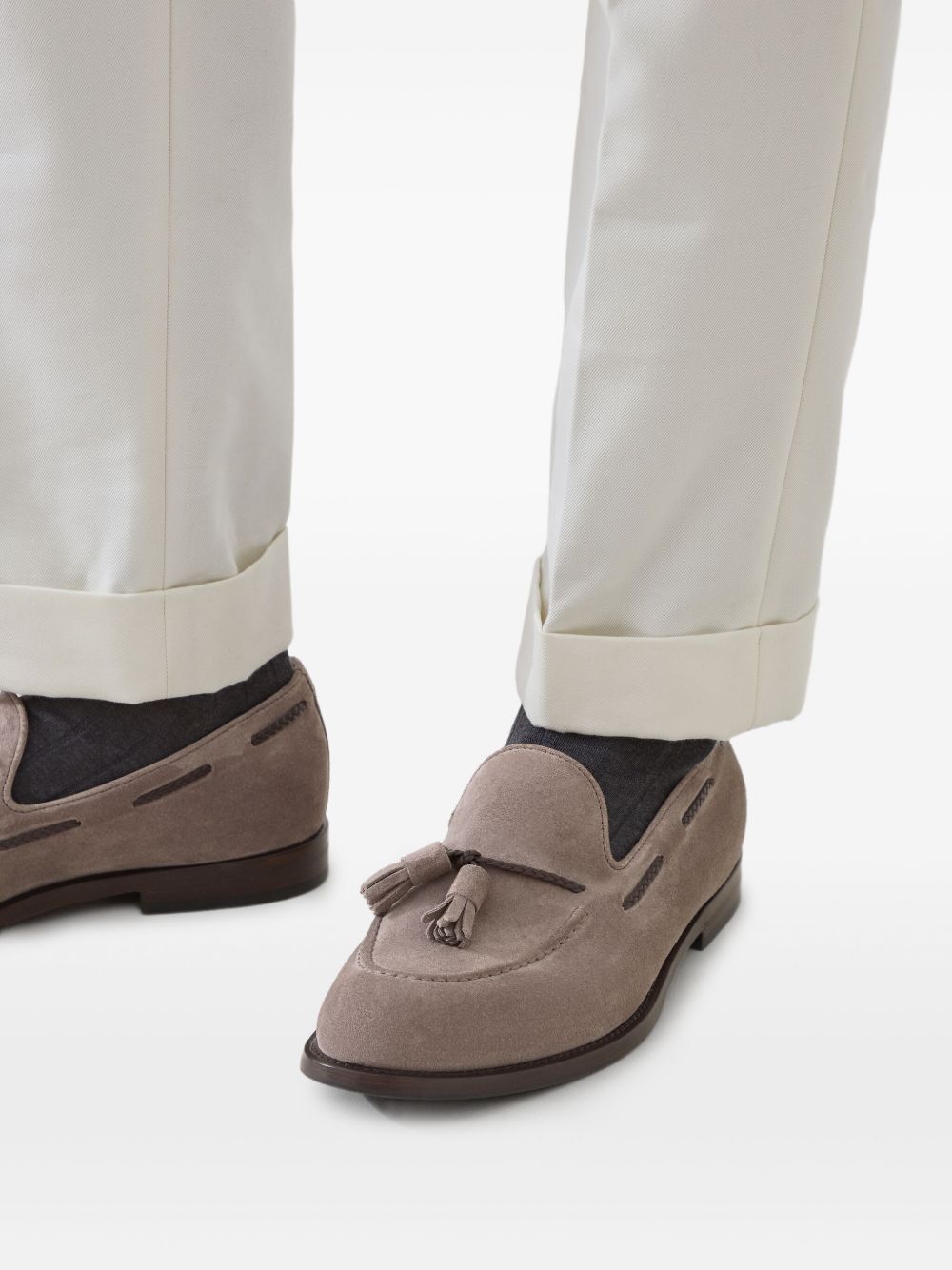 Brunello Cucinelli Flat shoes Grey MZUPEAU713C2637 (Brunello Cucinelli / ローファー ) | Brunello Cucinelli (ブルネロ・クチネリ)(4)