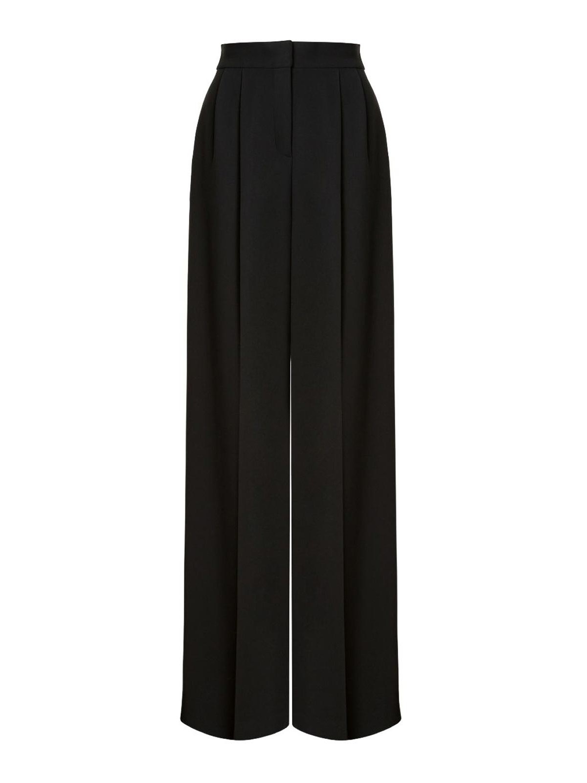 High-Waisted Wide-Leg Trousers With Pleats 030551340555 (ALBERTA FERRETTI / パンツ ) | ALBERTA FERRETTI (アルベルタ フェレッティ)