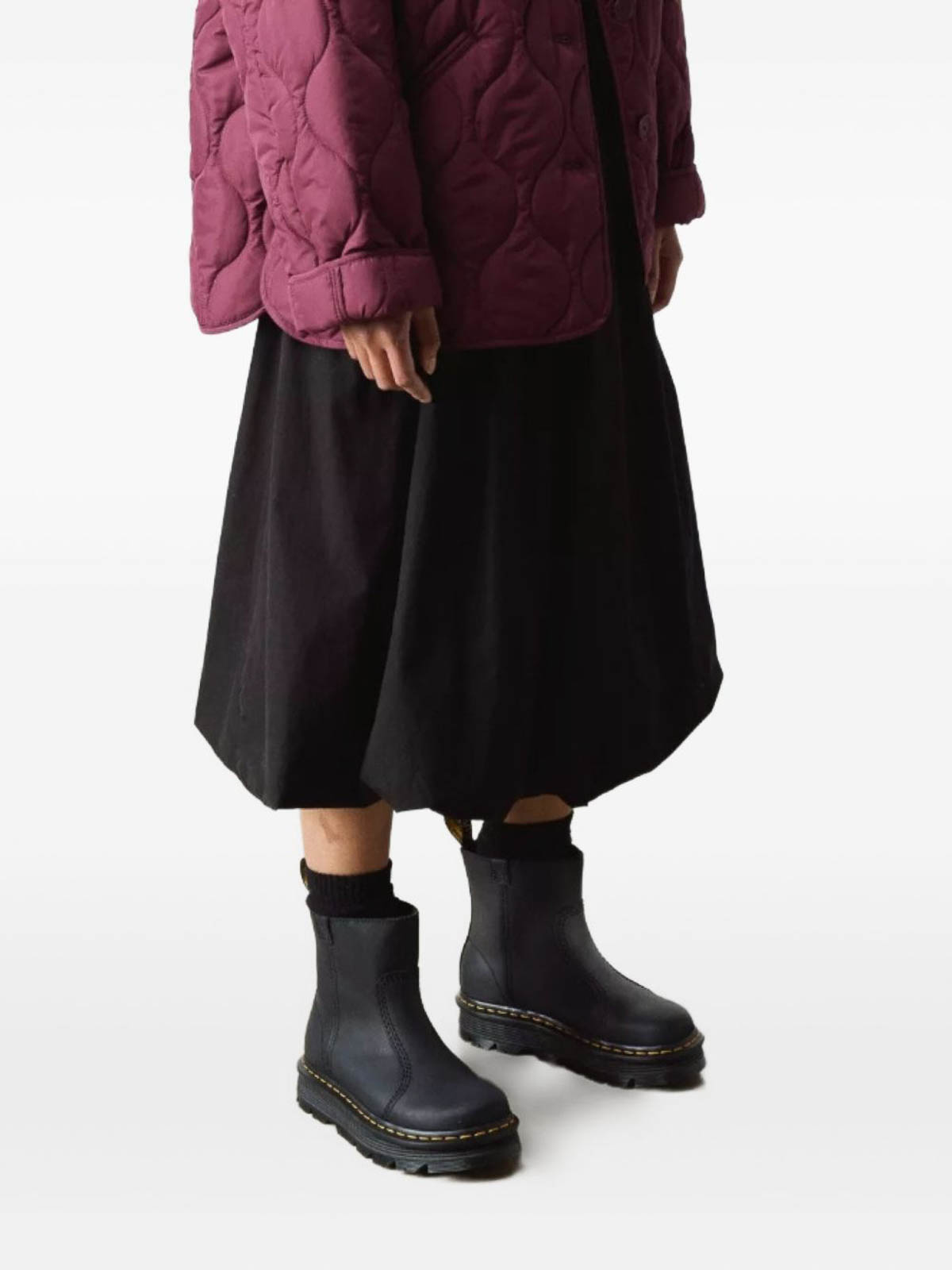 Zebzag Rigger Ankle Boots In Black Leather 42662001 (DR.MARTENS / ブーツ ) | DR.MARTENS (ドクターマーチン)(2)