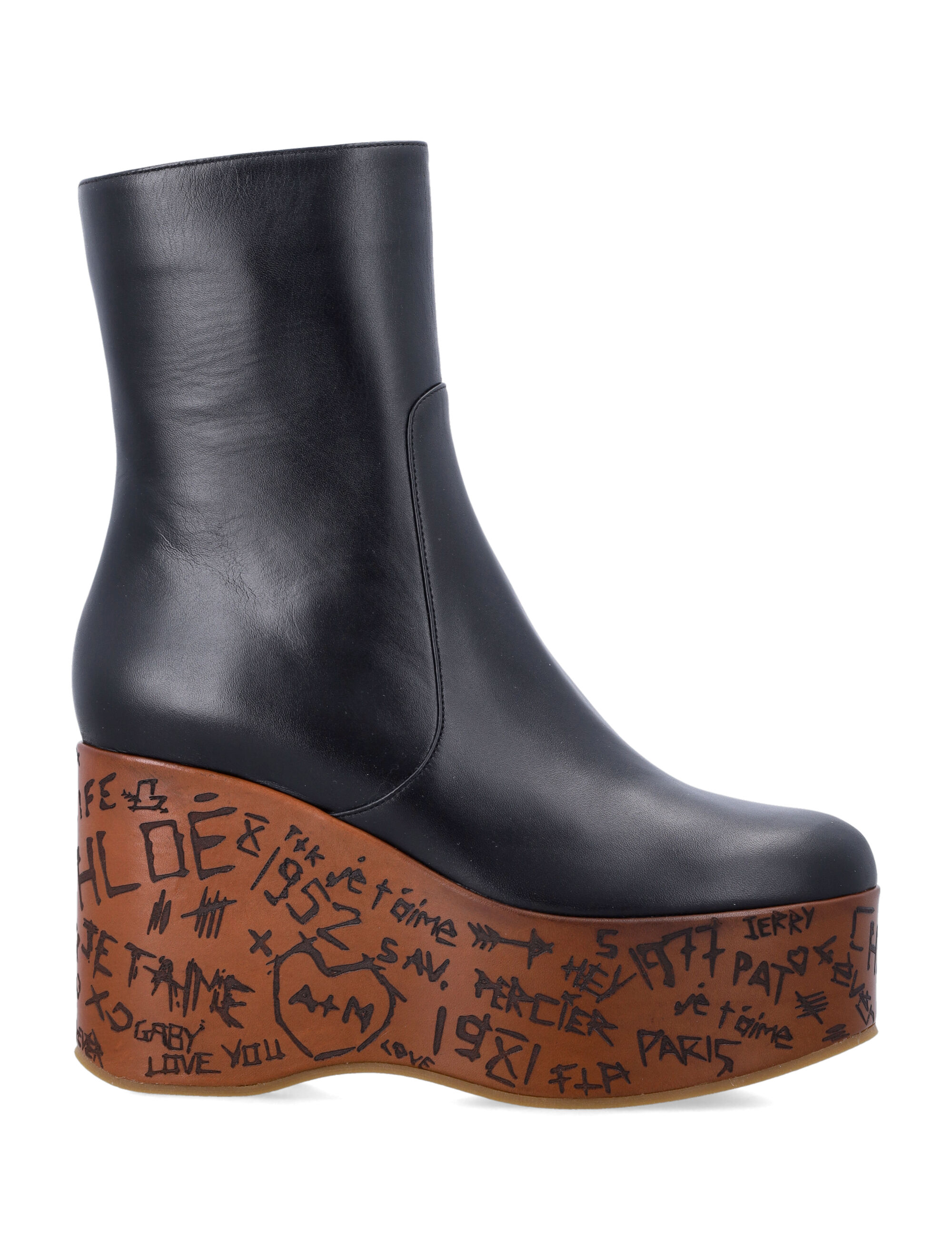 Chloè Flat shoes Black CHC25W15DUK001 (Chloé / ブーツ ) | Chloé (クロエ)