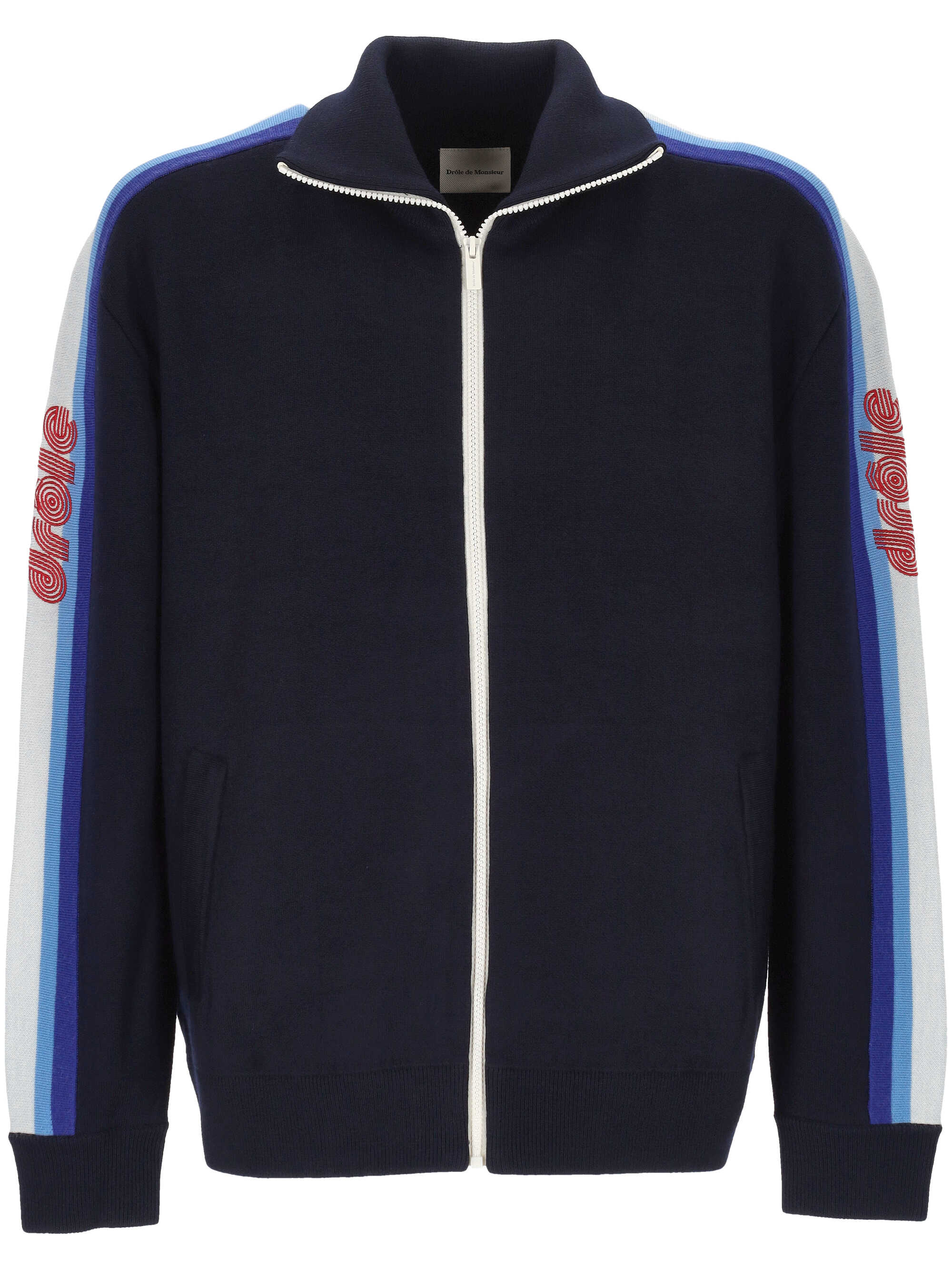 DROLE DE MONSIEUR Sweaters Blue ICA153WO007NY (Drôle De Monsieur / スウェット・フーディー ) | Drôle De Monsieur (ドロールドムッシュ)