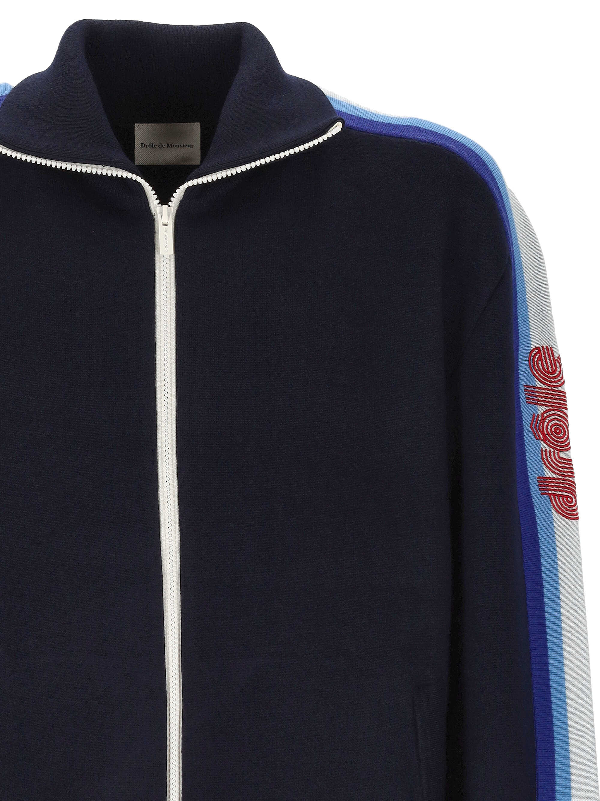 DROLE DE MONSIEUR Sweaters Blue ICA153WO007NY (Drôle De Monsieur / スウェット・フーディー ) | Drôle De Monsieur (ドロールドムッシュ)(1)