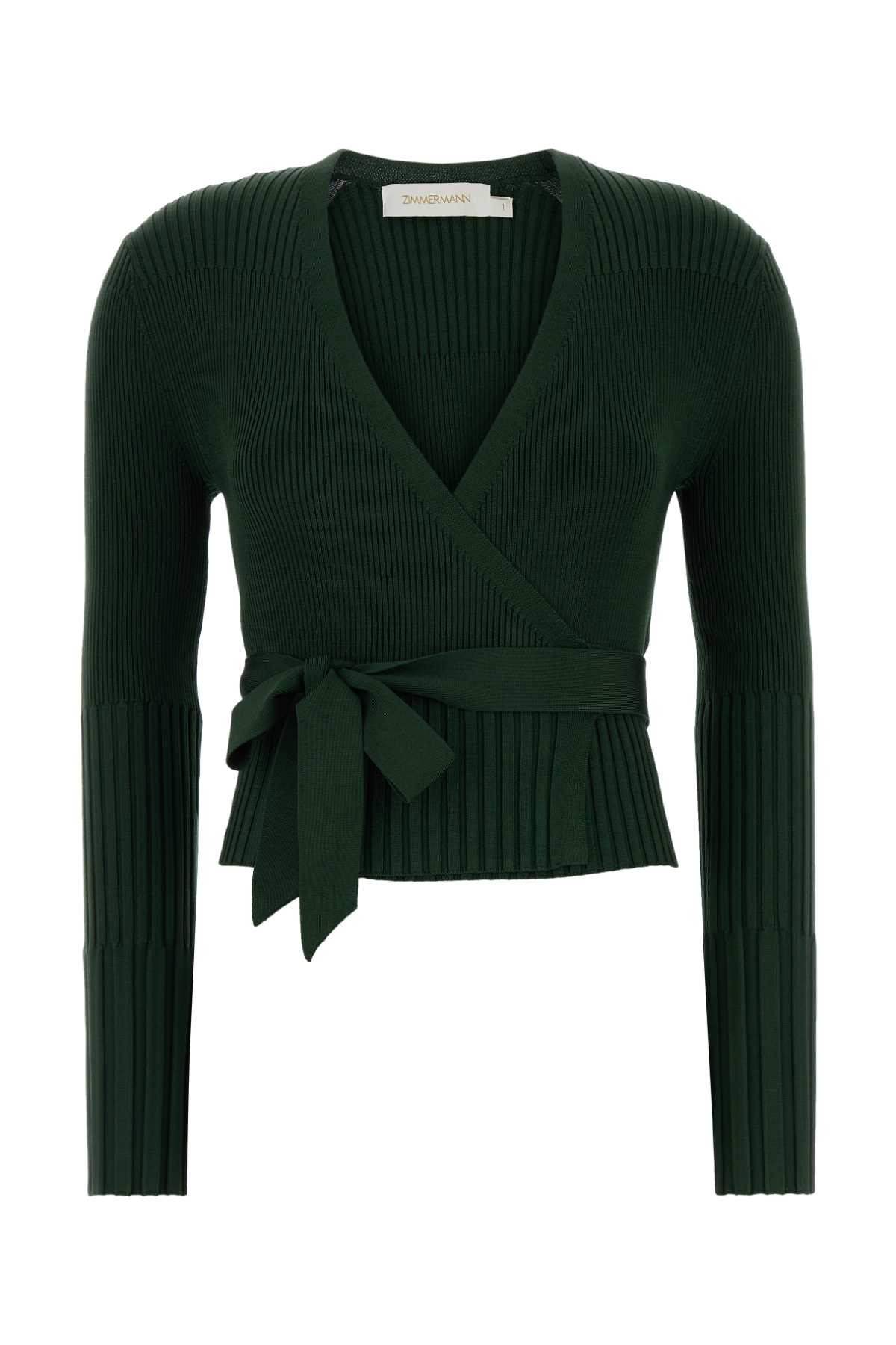 Dark green viscose blend cardigan 4890TF25RDRKG (ZIMMERMANN / ニット・セーター・カーディガン ) | ZIMMERMANN (ジマーマン)