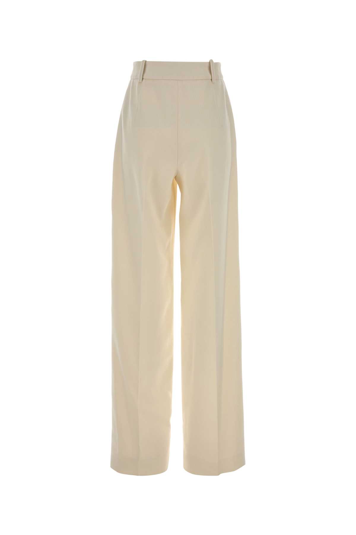 Ivory wool palazzo pant D476P705KGK14800 (ERMANNO SCERVINO / パンツ ) | ERMANNO SCERVINO (エルマンノ シェルヴィーノ)(1)