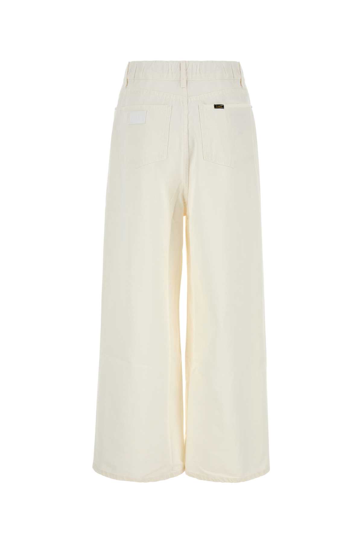 White denim Paloma wide-leg pant 323066436643 (Lois Jeans / ジーンズ ) | Lois Jeans (ロイス ジーンズ)(1)