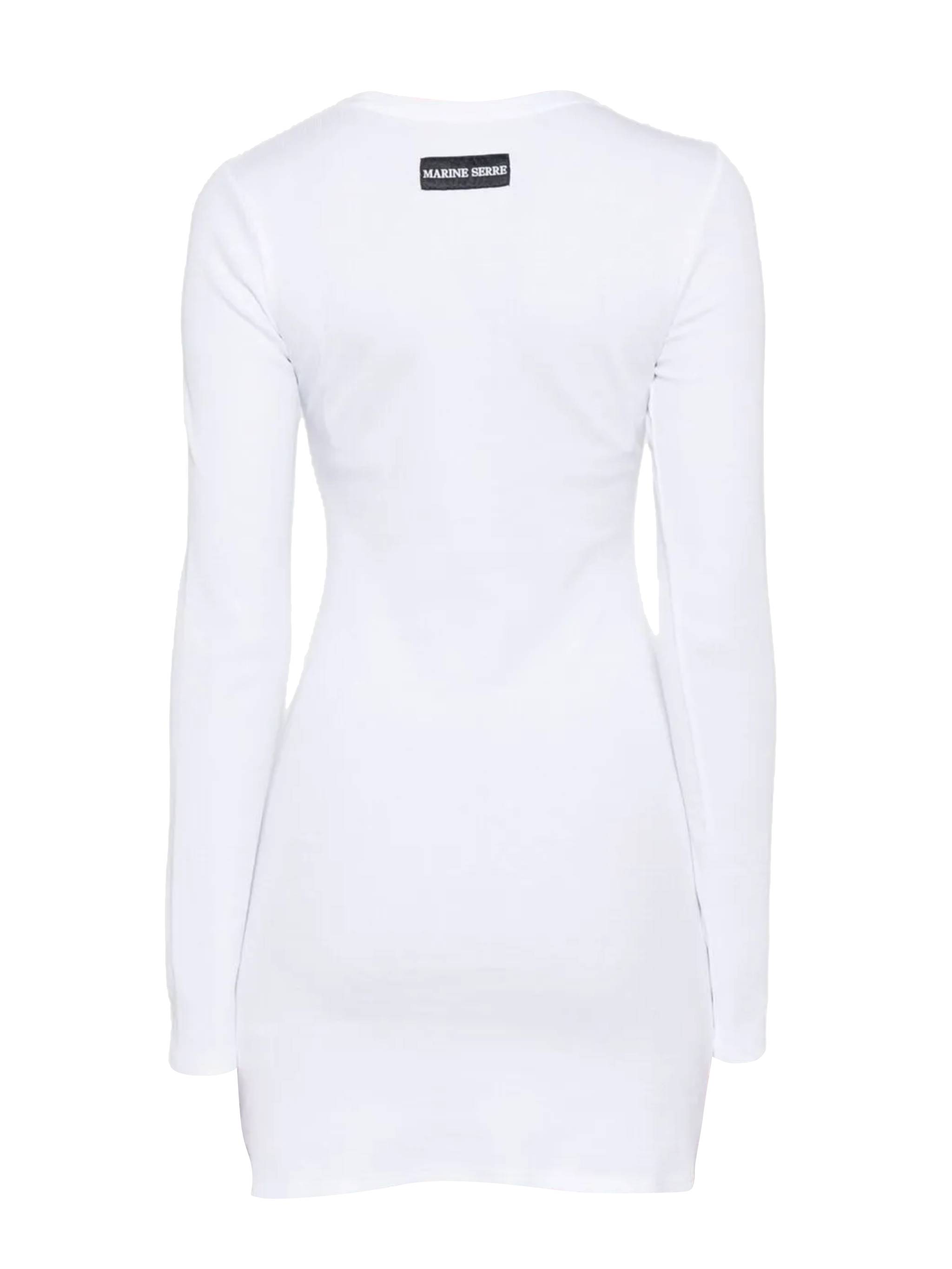 MARINE SERRE Dresses White WDR267ACJER0011WH10 (MARINE SERRE / ワンピース・ドレス・オールインワン ) | MARINE SERRE (マリーン セル)(2)