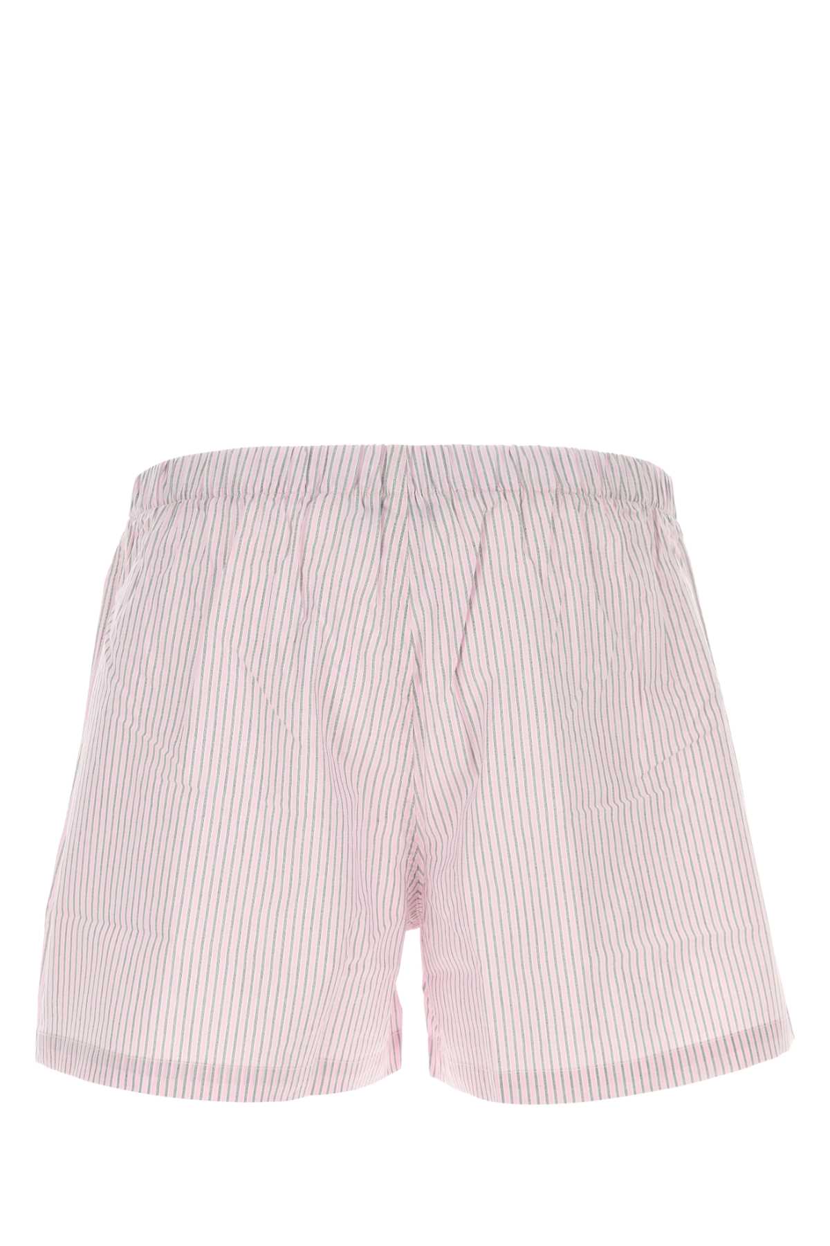 Embroidered cotton pyjama shorts BOXERSSHORTSPINKGREY (gimaguas / ショートパンツ ) | gimaguas (ギマガス)(1)
