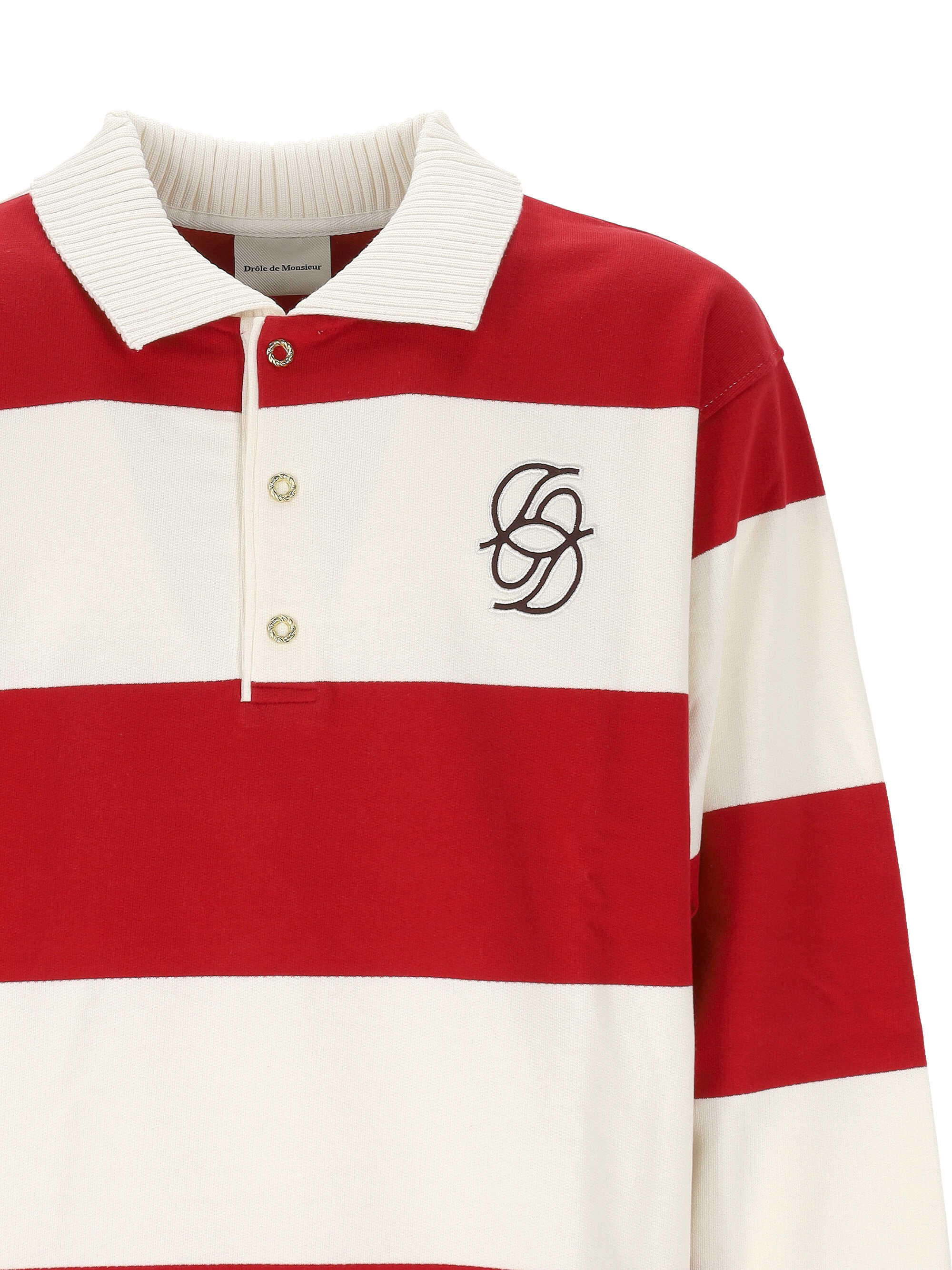 DROLE DE MONSIEUR T-shirts and Polos Red IPL160CO127RD (Drôle De Monsieur / ポロシャツ ) | Drôle De Monsieur (ドロールドムッシュ)(1)