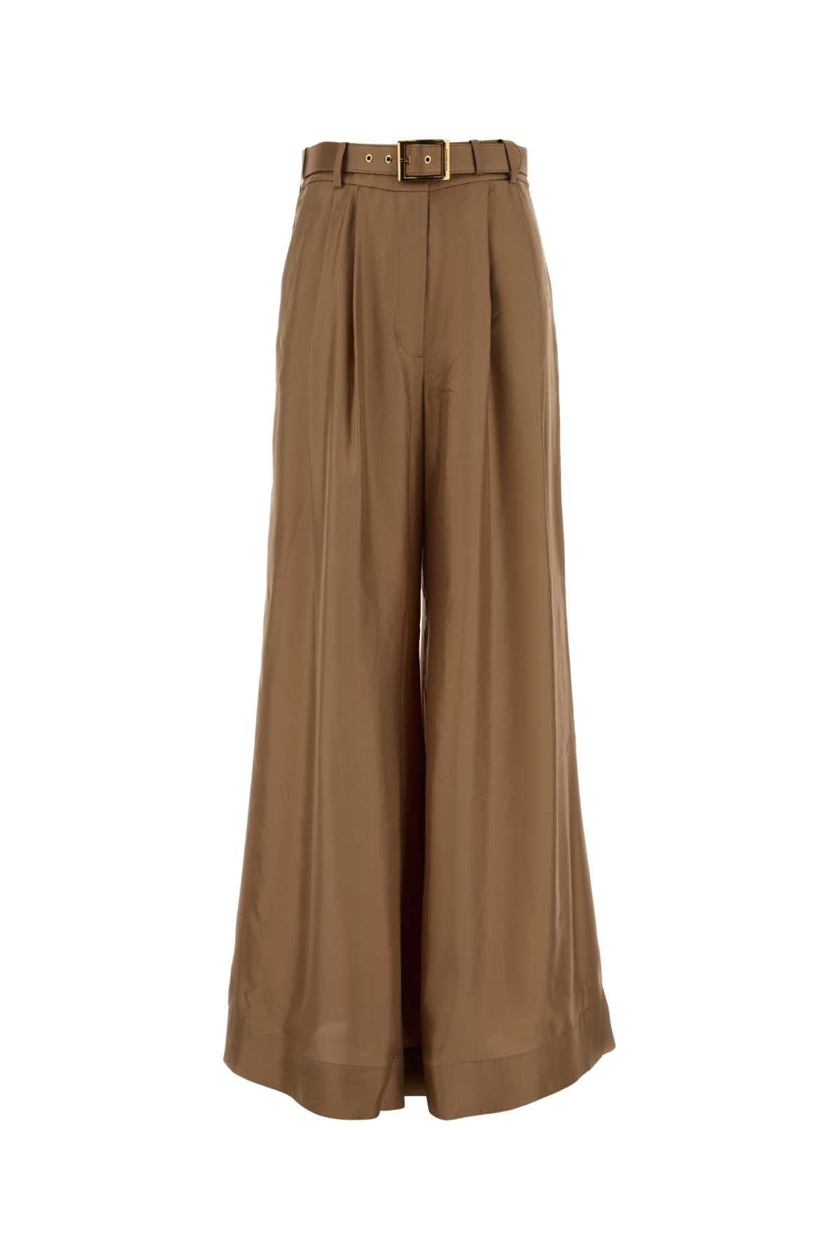Camel satin wide-leg pant 1069PF25RBIS (ZIMMERMANN / パンツ ) | ZIMMERMANN (ジマーマン)