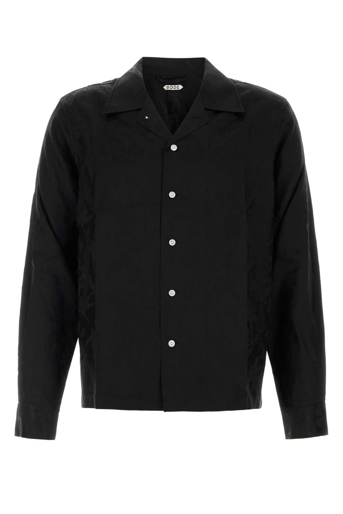 Black jacquard Football shirt MRF24SH045BLACK (BODE / シャツ・ブラウス ) | BODE (ボーディ)