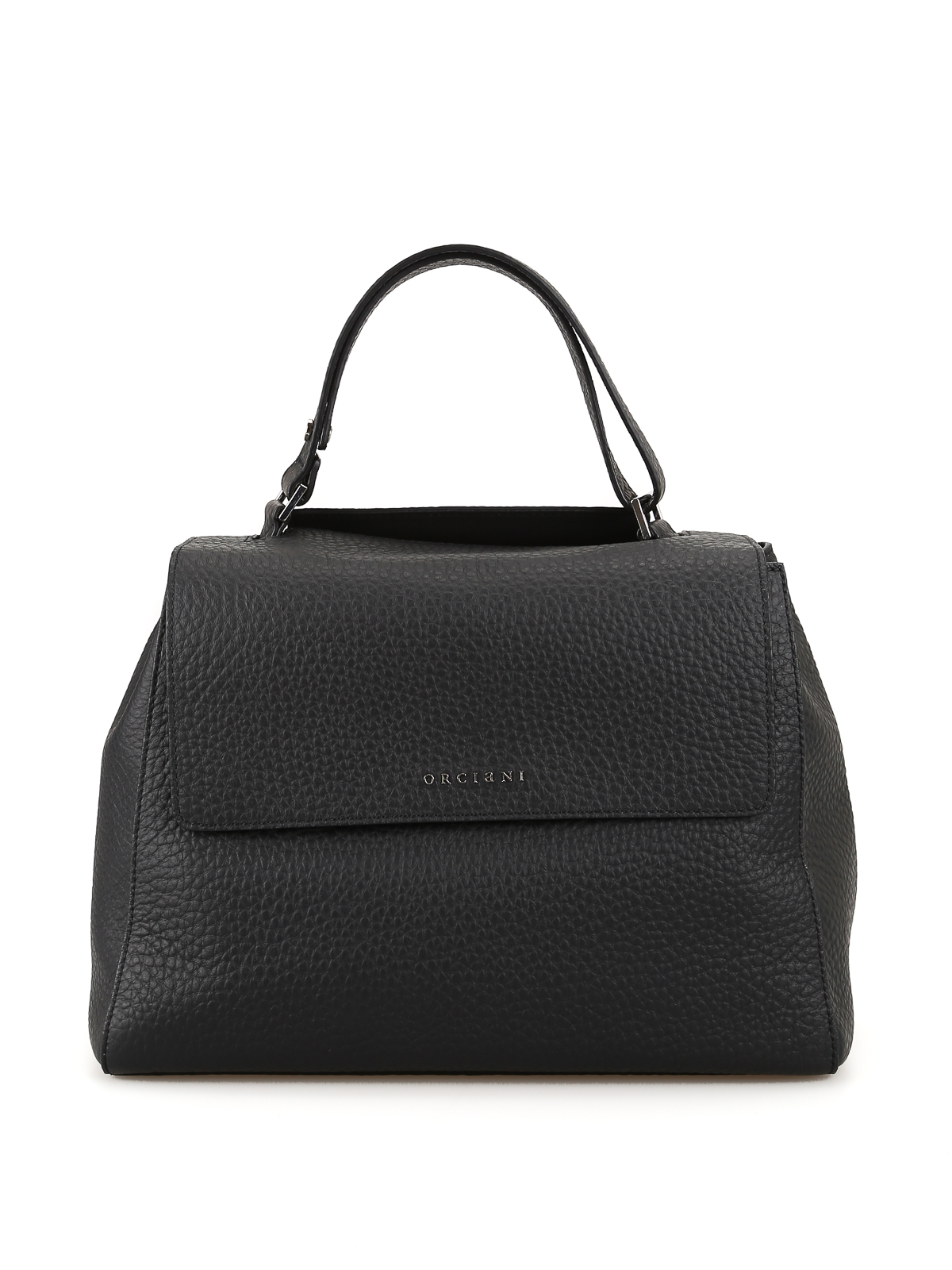 Sveva pebbled leather medium bag BT2006SOFTNERO (ORCIANI / ハンドバッグ・ショルダーバッグ ) | ORCIANI (オルチアーニ)