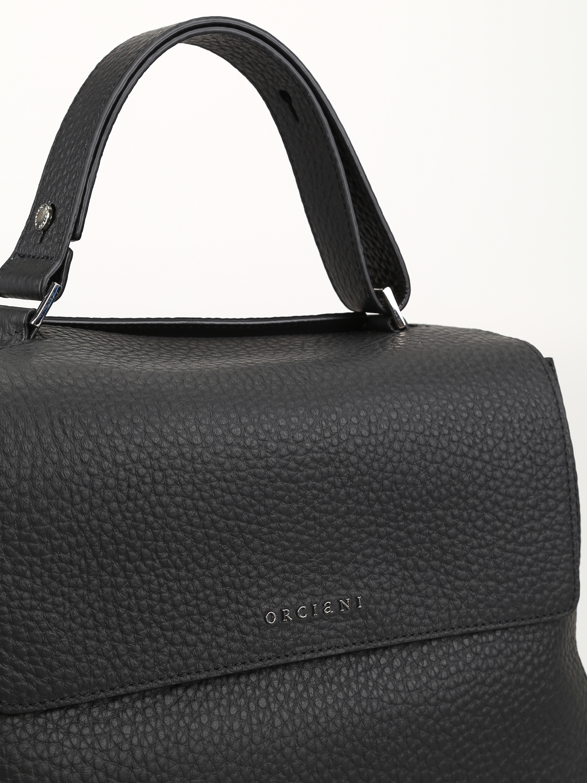 Sveva pebbled leather medium bag BT2006SOFTNERO (ORCIANI / ハンドバッグ・ショルダーバッグ ) | ORCIANI (オルチアーニ)(2)