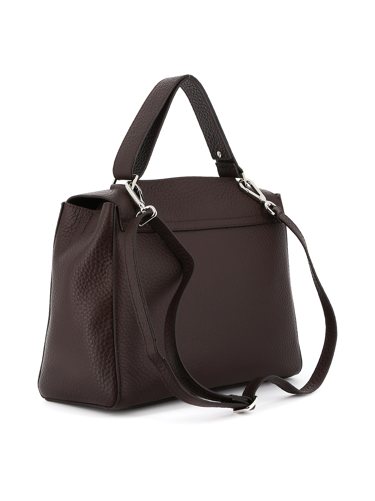 Sveva pebbled leather medium bag BT2006SOFTTMORO (ORCIANI / ハンドバッグ・ショルダーバッグ ) | ORCIANI (オルチアーニ)(2)
