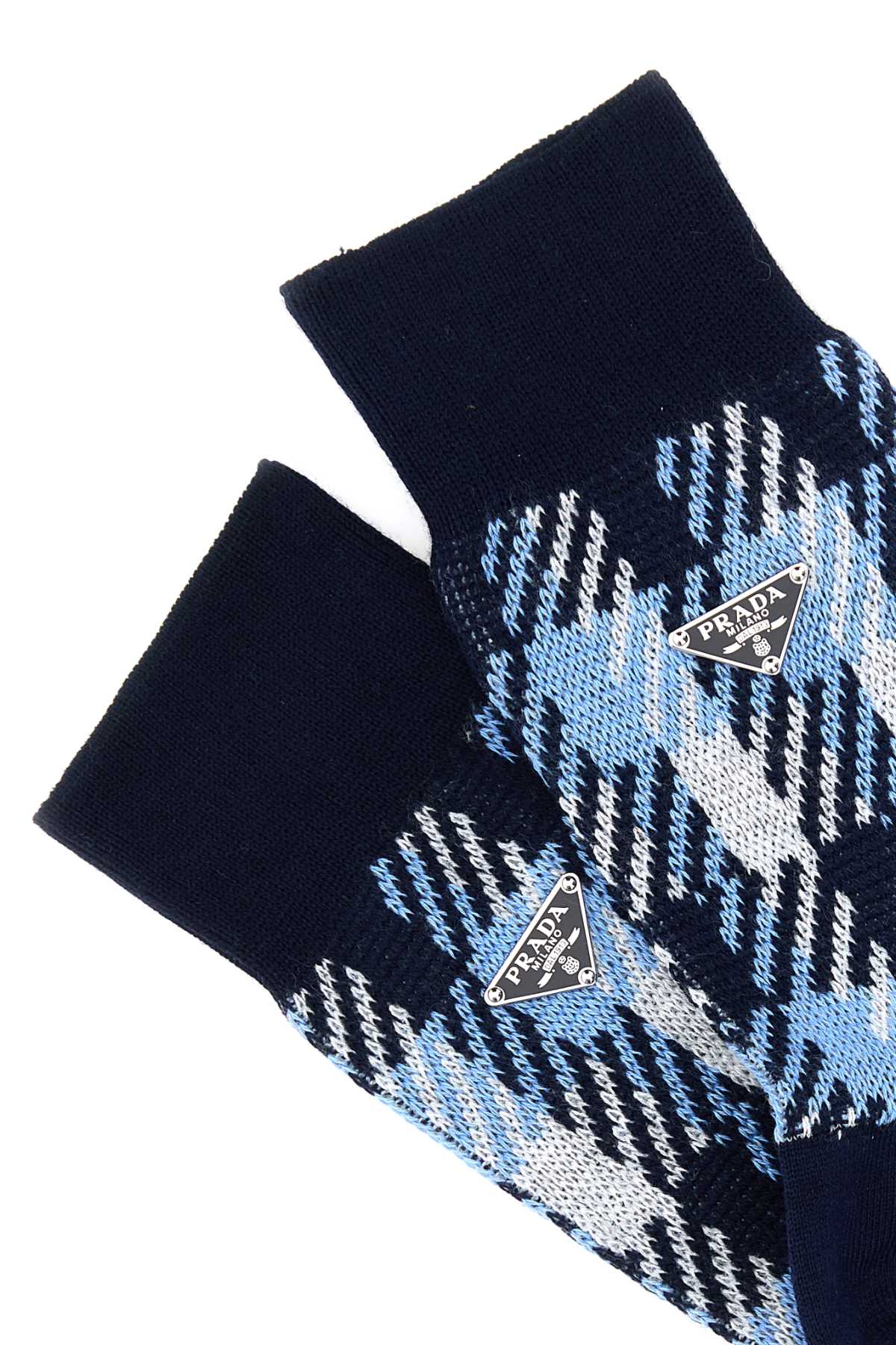 Embroidered stretch cotton socks 66557SOOO15C4F0008 (Prada / アンダーウェア ) | Prada (プラダ)(2)