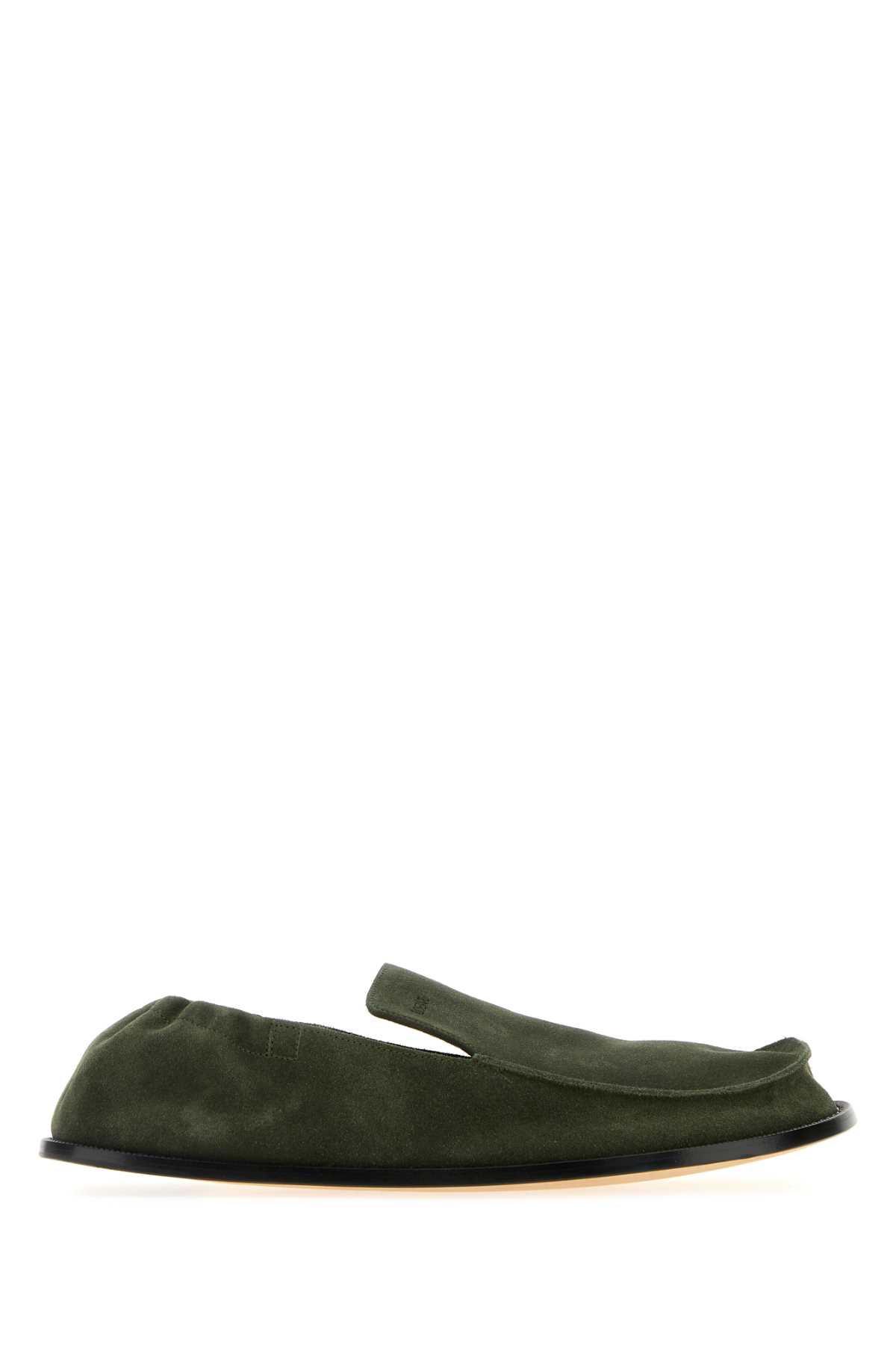 Olive green suede Flex loafers MLFL290X01SAGE (LOEWE / ローファー ) | LOEWE (ロエベ)