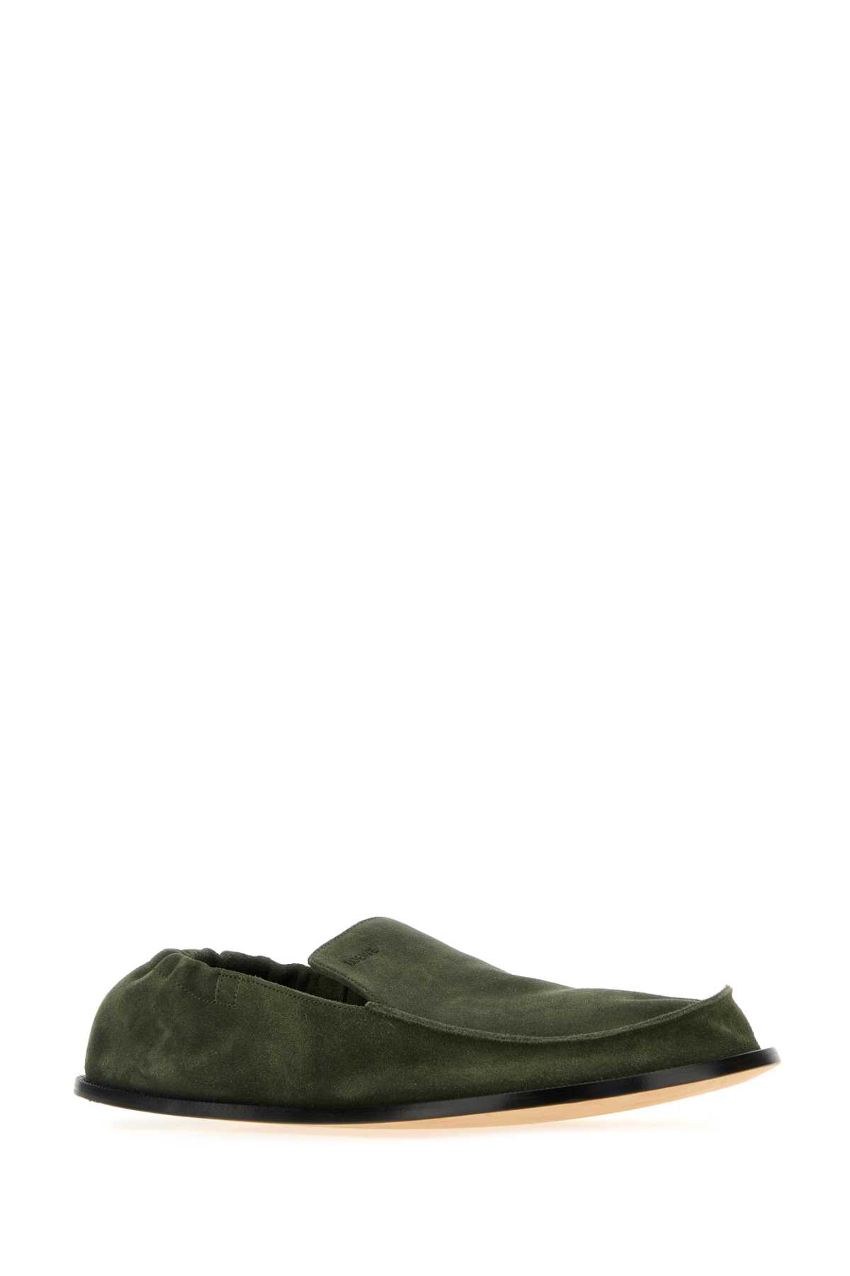 Olive green suede Flex loafers MLFL290X01SAGE (LOEWE / ローファー ) | LOEWE (ロエベ)(1)