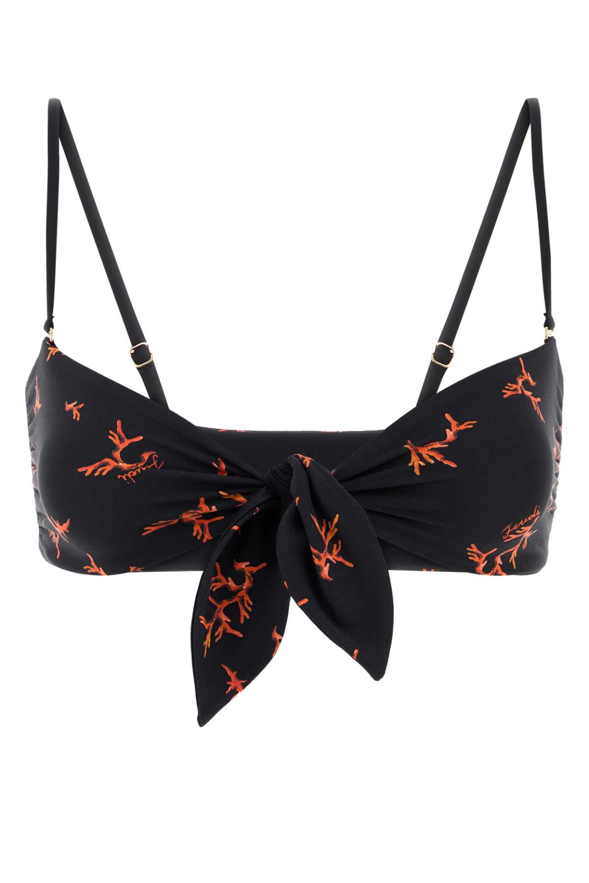 Printed stretch nylon bikini top FXBA49AT8OF1MVP (FENDI / スイムウェア ) | FENDI (フェンディ)