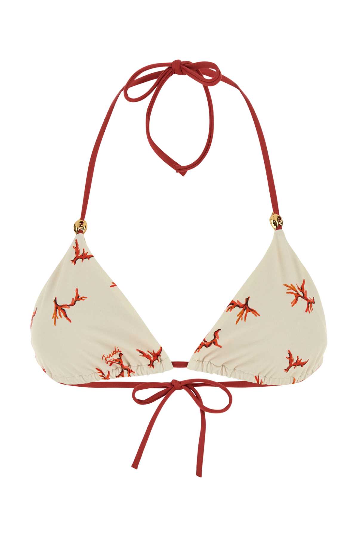 Printed stretch nylon bikini top FXBA51AT8OF1MVO (FENDI / スイムウェア ) | FENDI (フェンディ)