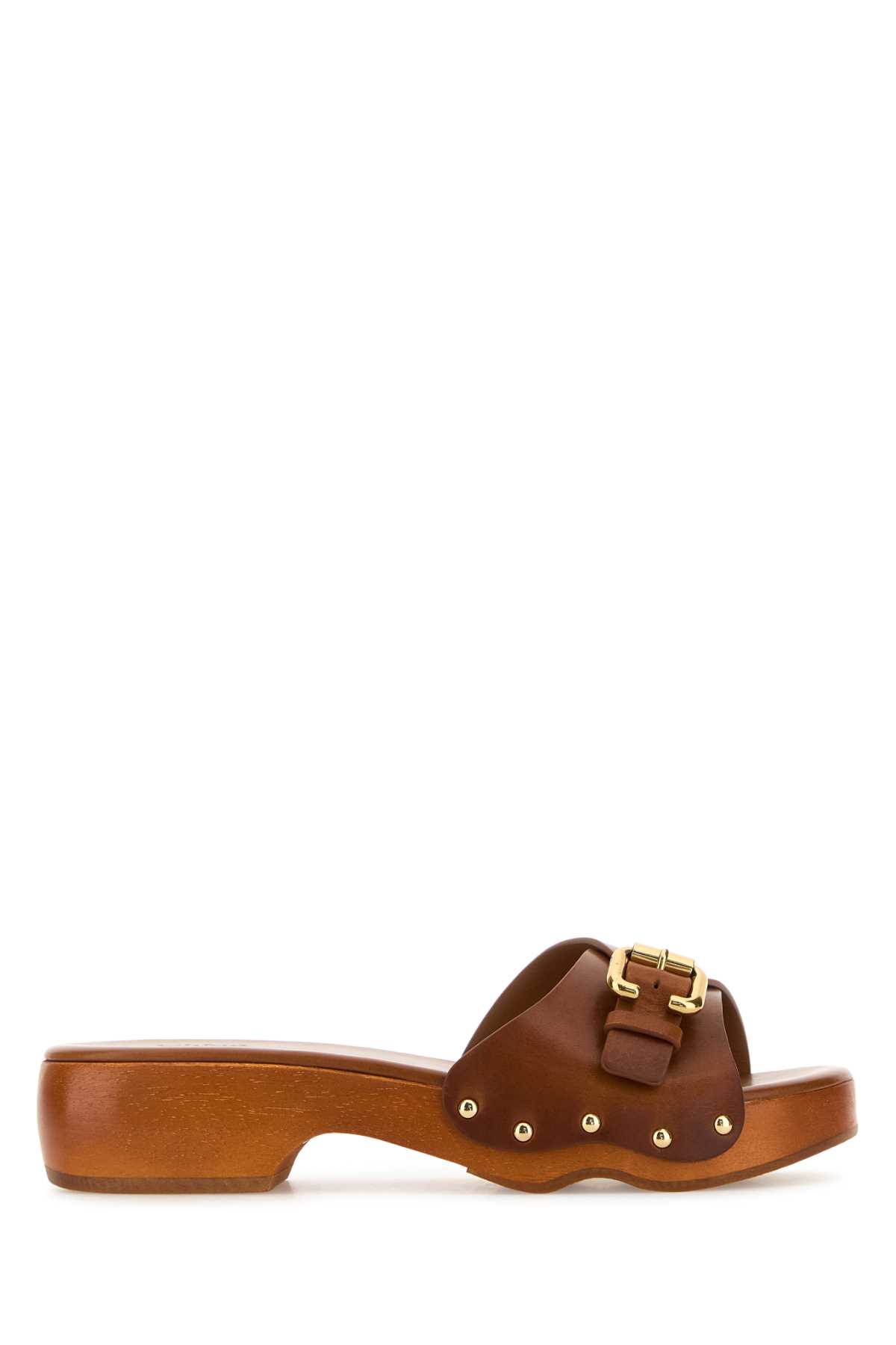 Caramel leather Jeanette clogs CHC25A12JLT27T (Chloé / サンダル ) | Chloé (クロエ)