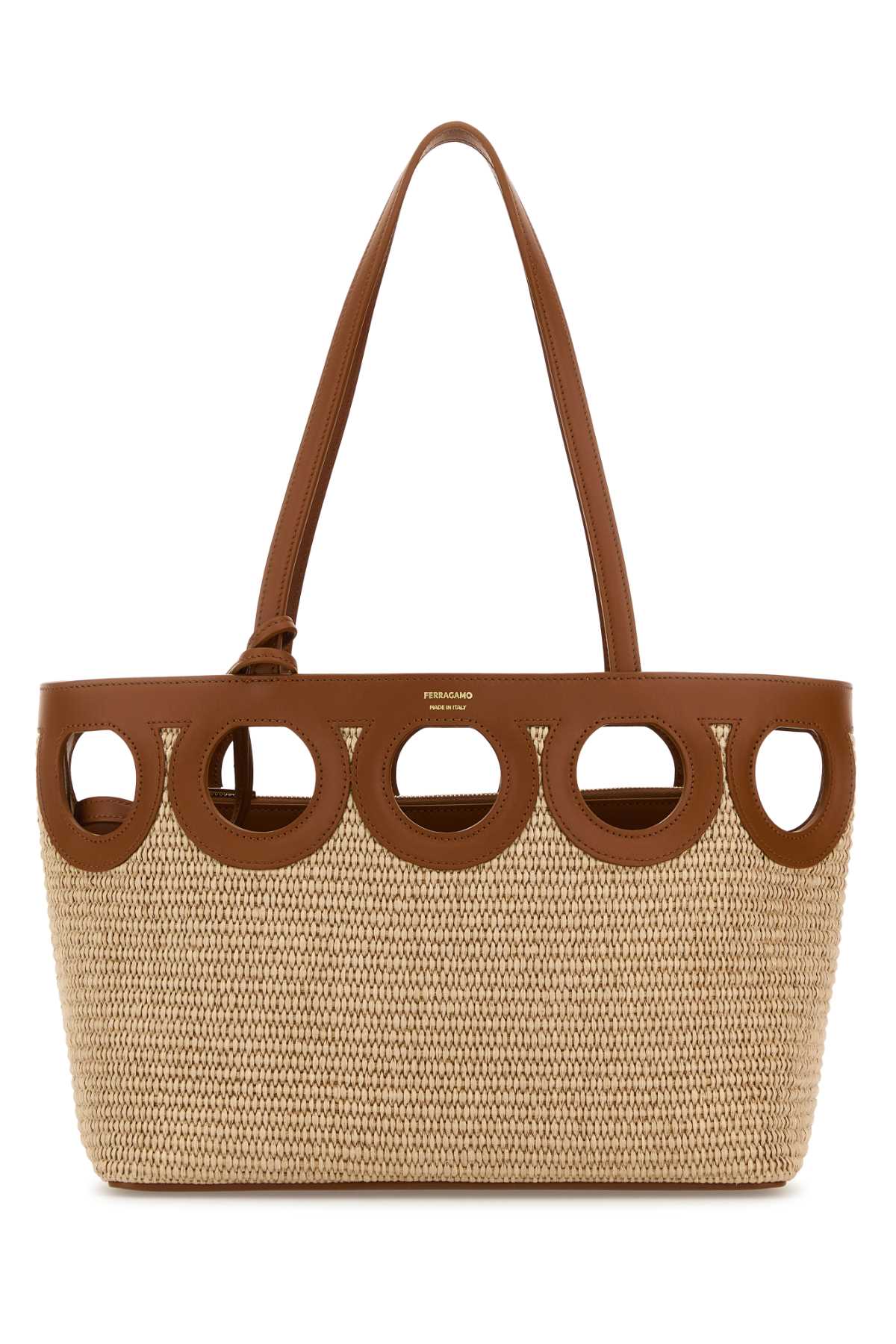 Raffia shopping bag 21A206783832NATURALE (FERRAGAMO / トートバッグ ) | FERRAGAMO (フェラガモ)