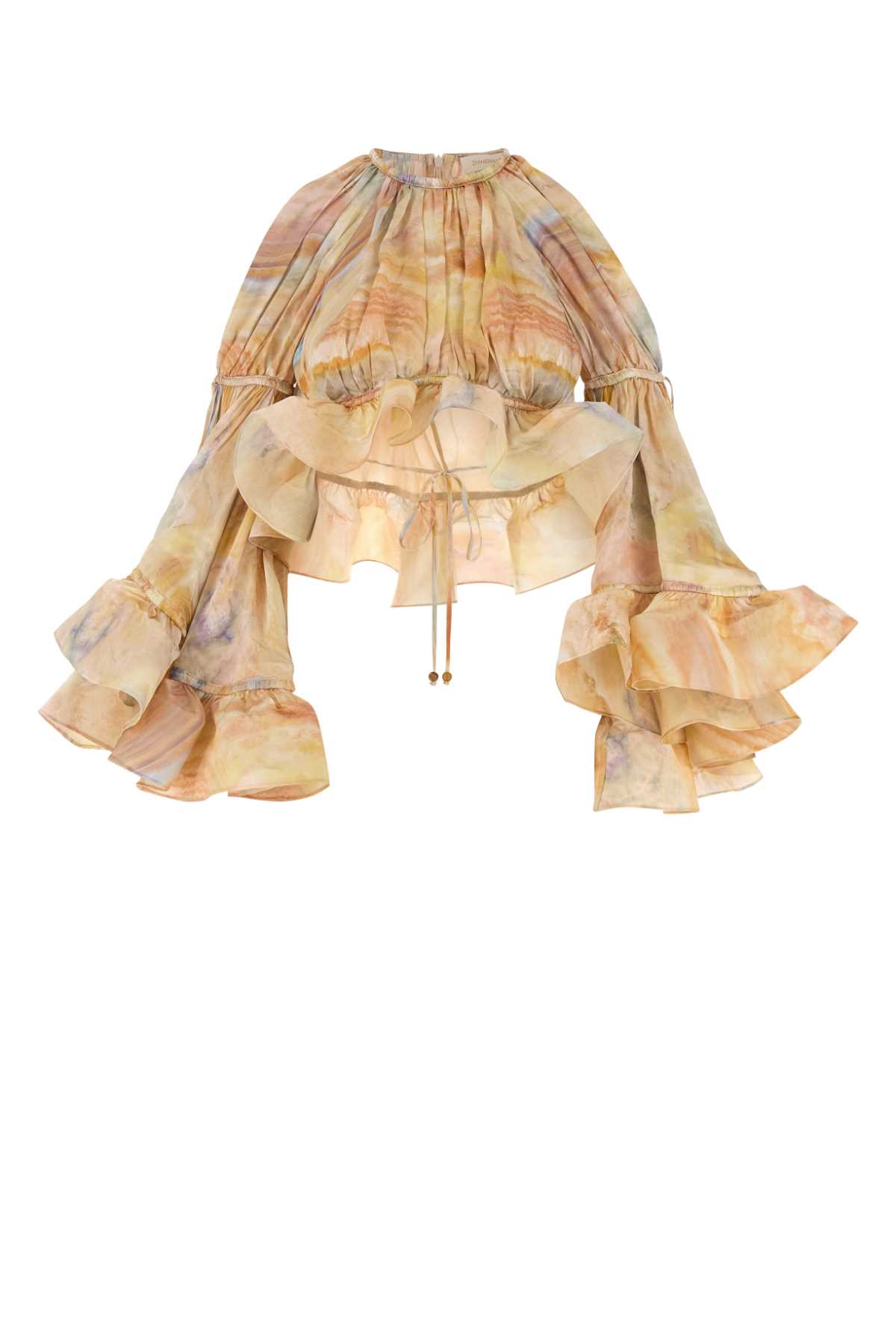 Printed silk crop-top 2915TS253HNAGT (ZIMMERMANN / タンクトップ・キャミソール ) | ZIMMERMANN (ジマーマン)