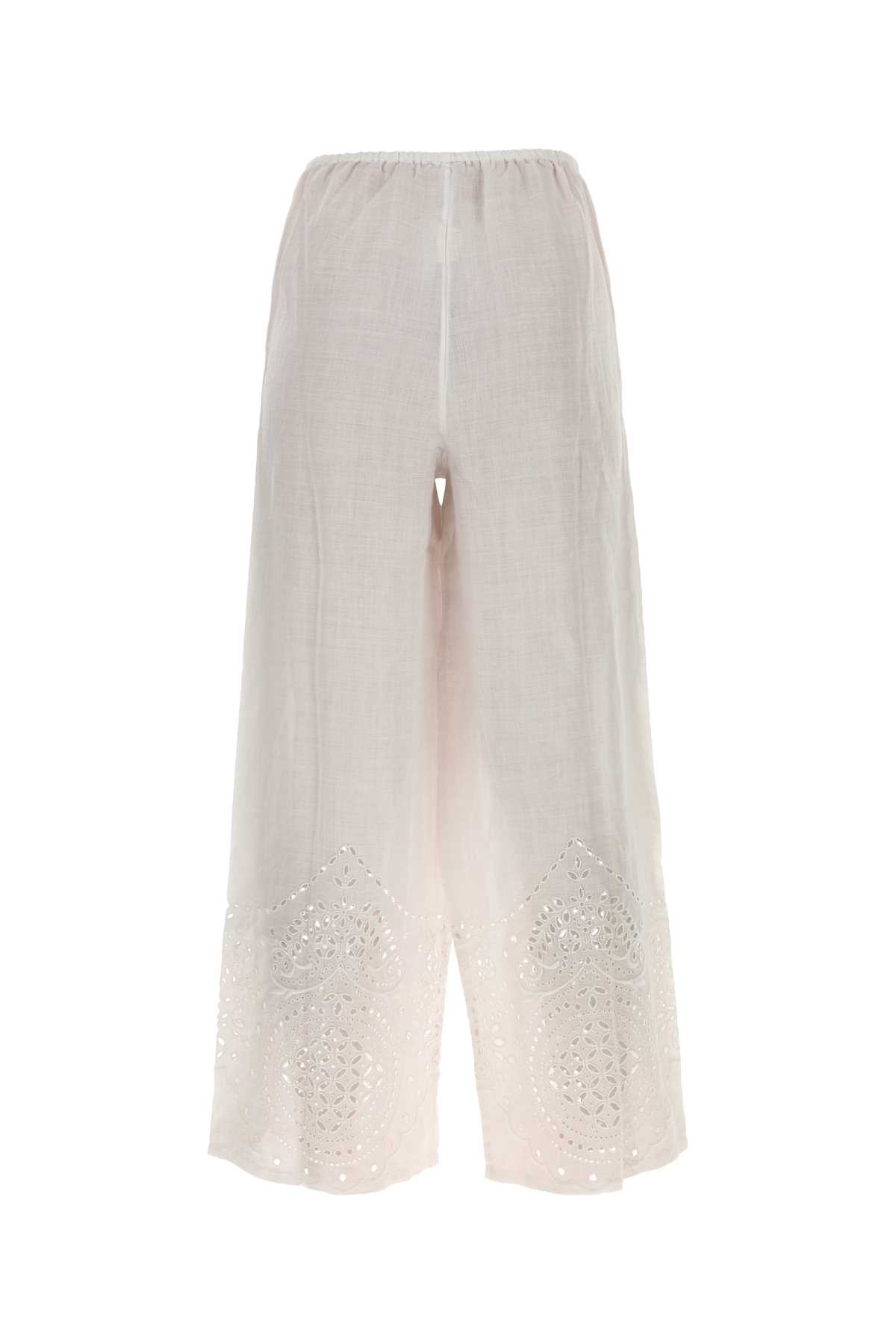 White linen Belvoir pant WRS25BT040WHITE (BODE / パンツ ) | BODE (ボーディ)(1)