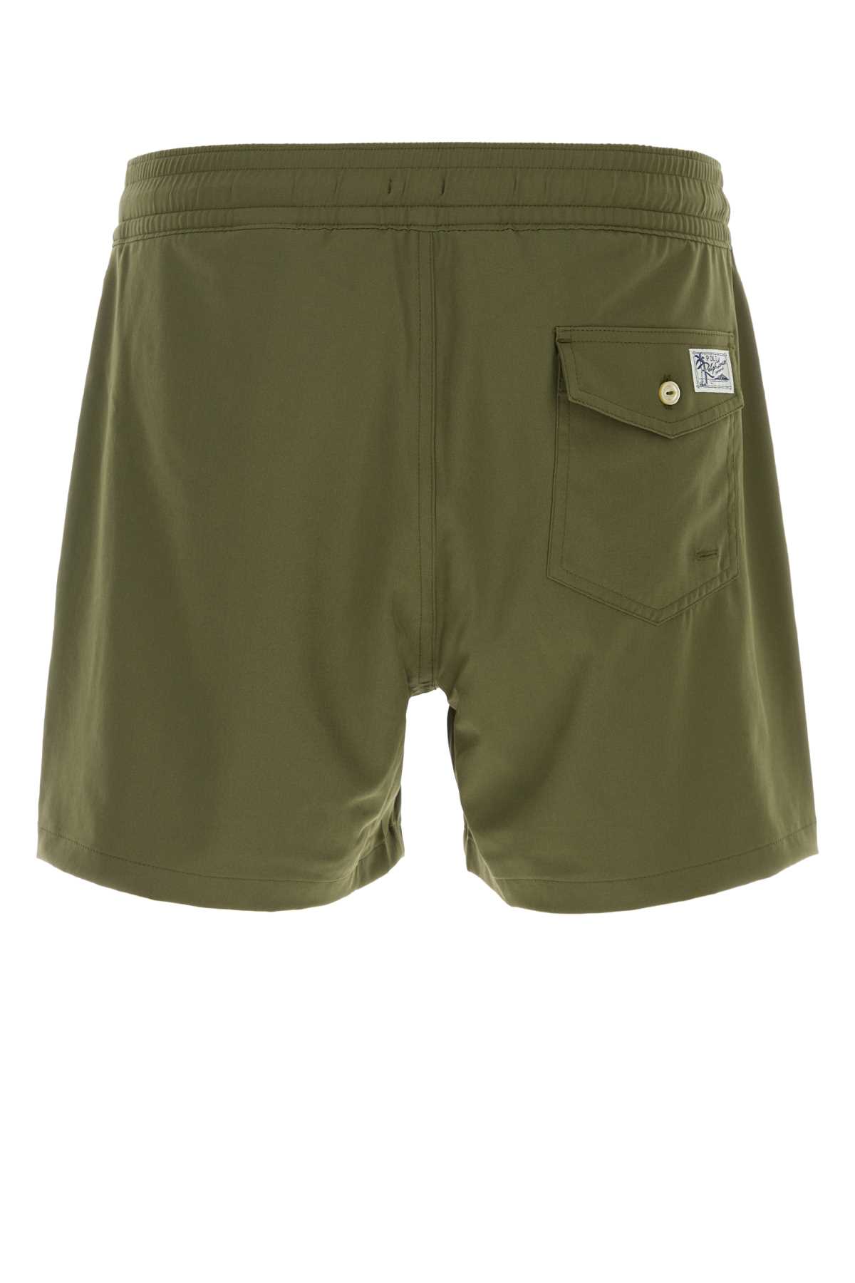 Army green stretch polyester swimming shorts 710969031004 (Polo Ralph Lauren / スイムウェア ) | Polo Ralph Lauren (ポロ ラルフ ローレン)(1)