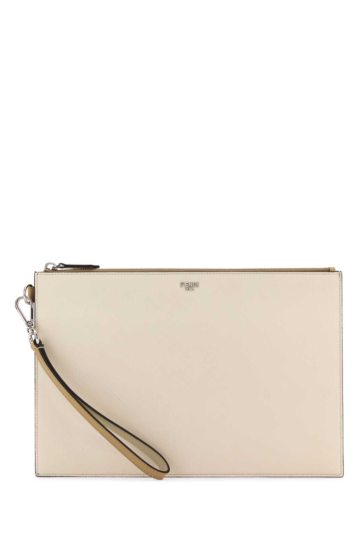Ivory leather clutch 7N0132AP16F1RHO (FENDI / クラッチバッグ・ポーチ ) | FENDI (フェンディ)