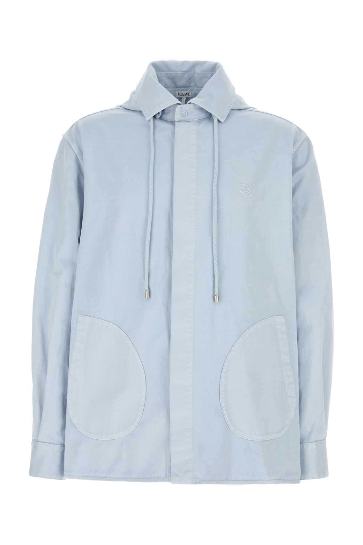 Pastel light blue cotton jacket H526Y05WELLIGHTBLUE (LOEWE / カジュアルジャケット ) | LOEWE (ロエベ)