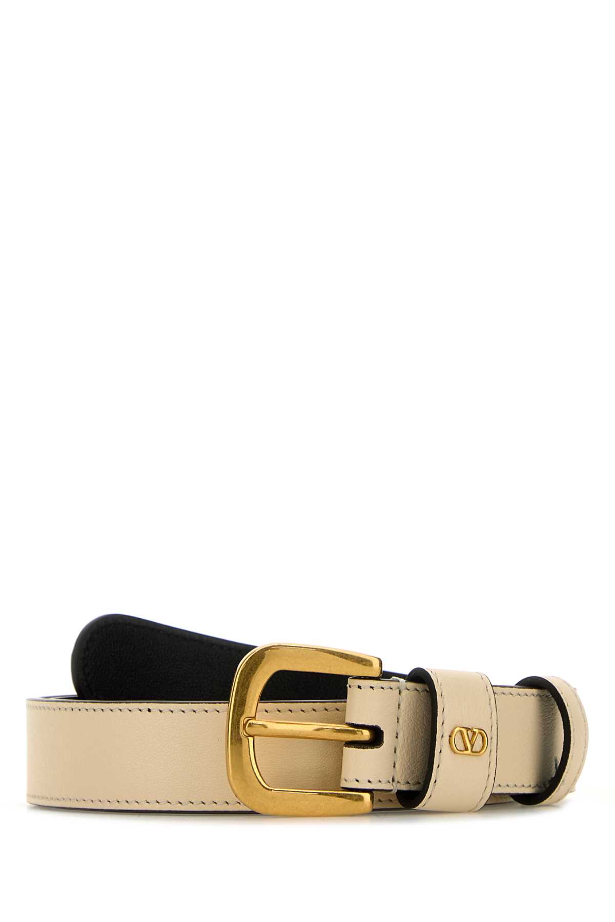 Ivory leather belt 6W0T0SM1PPUREN (Valentino Garavani / ベルト・サスペンダー ) | Valentino Garavani (ヴァレンティノ)