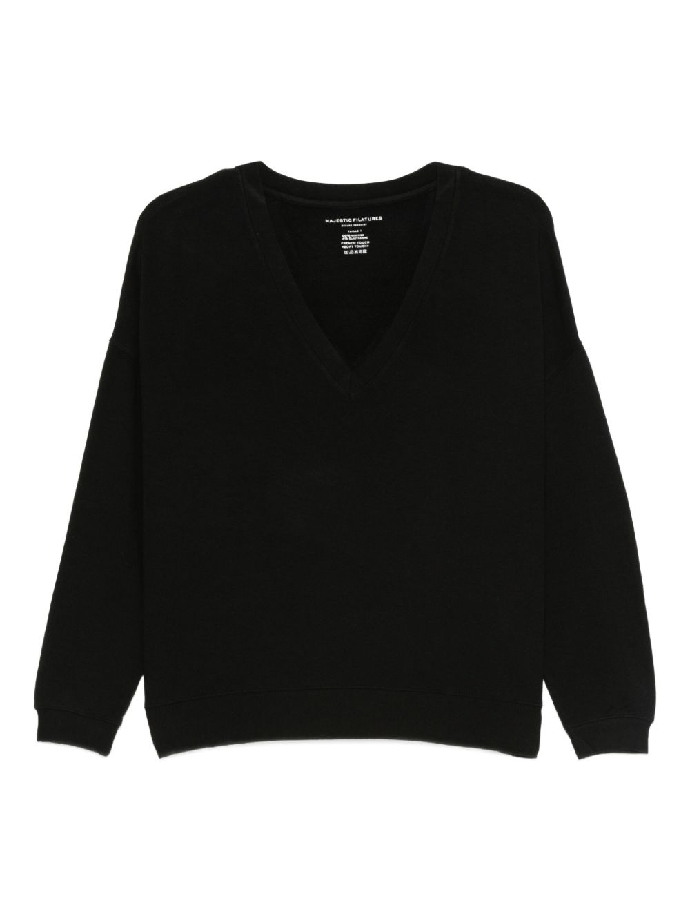 Majestic Filatures Sweaters Black H25M004FSW078002 (MAJESTIC FILATURES / スウェット・フーディー ) | MAJESTIC FILATURES (マジェスティック フィラチュール)