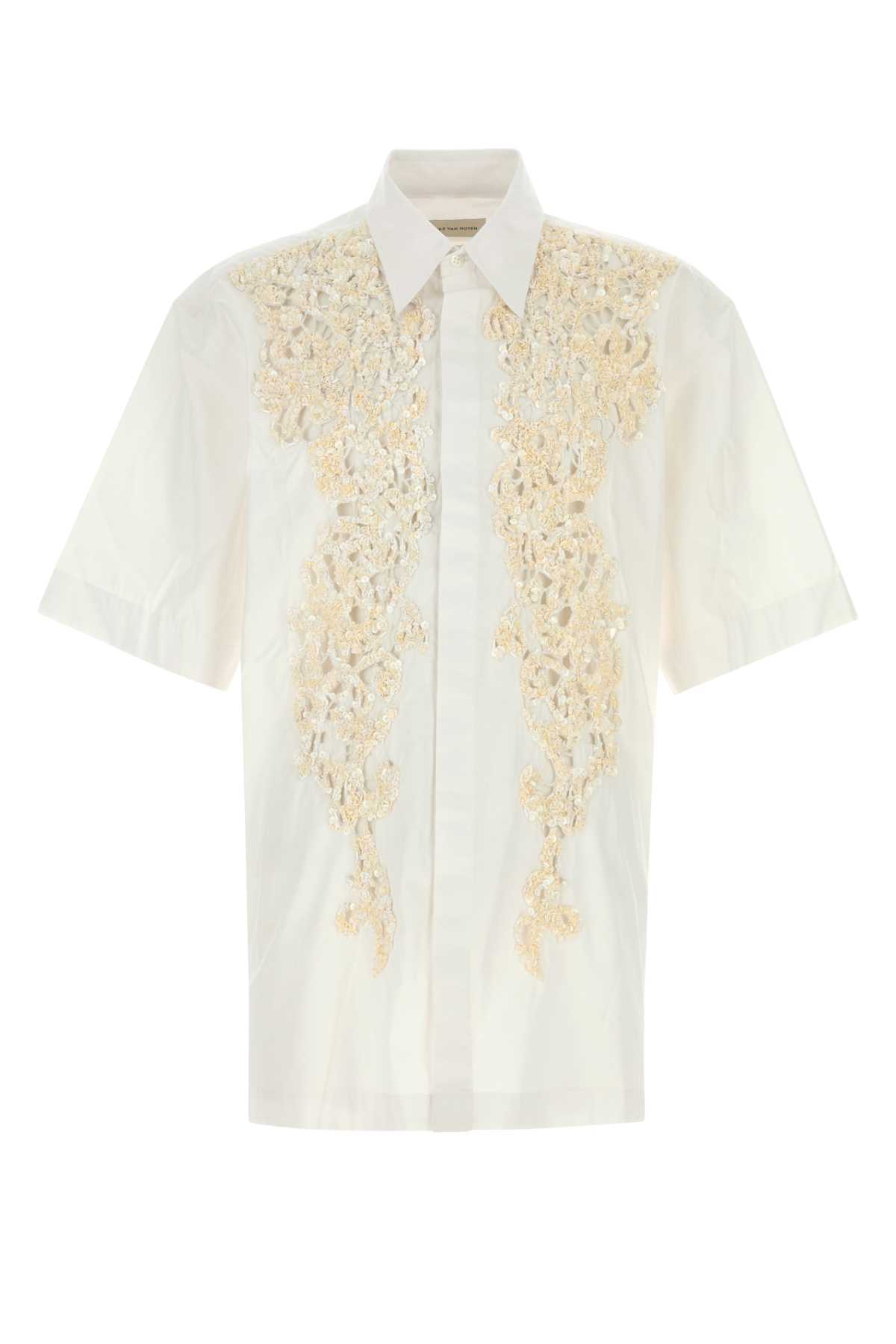 White poplin Cassidye shirt 2520207512293001 (Dries Van Noten / シャツ・ブラウス ) | Dries Van Noten (ドリスヴァンノッテン)