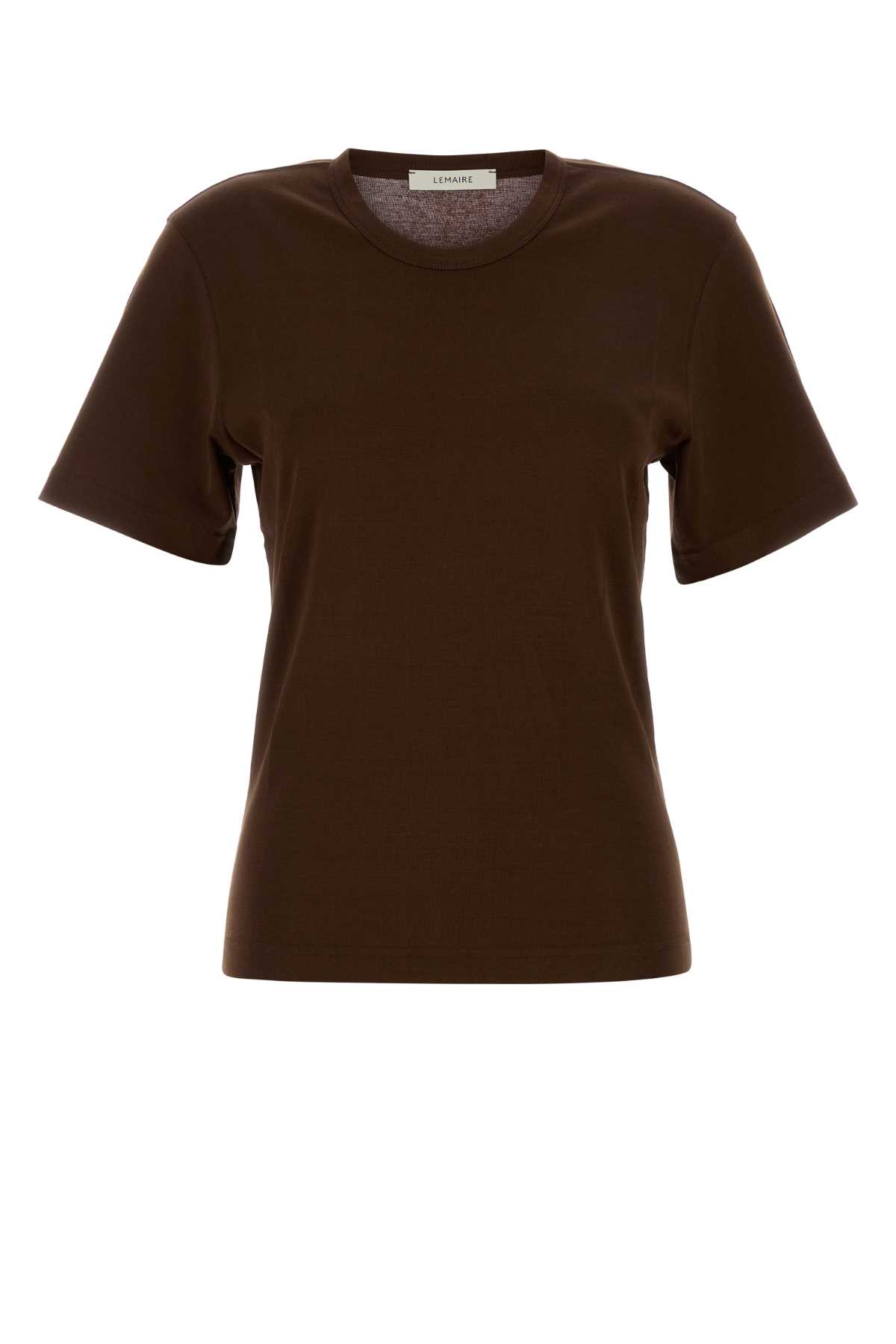 Chocolate cotton t-shirt TO1440LJ1016BR402 (LEMAIRE / Tシャツ・カットソー ) | LEMAIRE (ルメール)