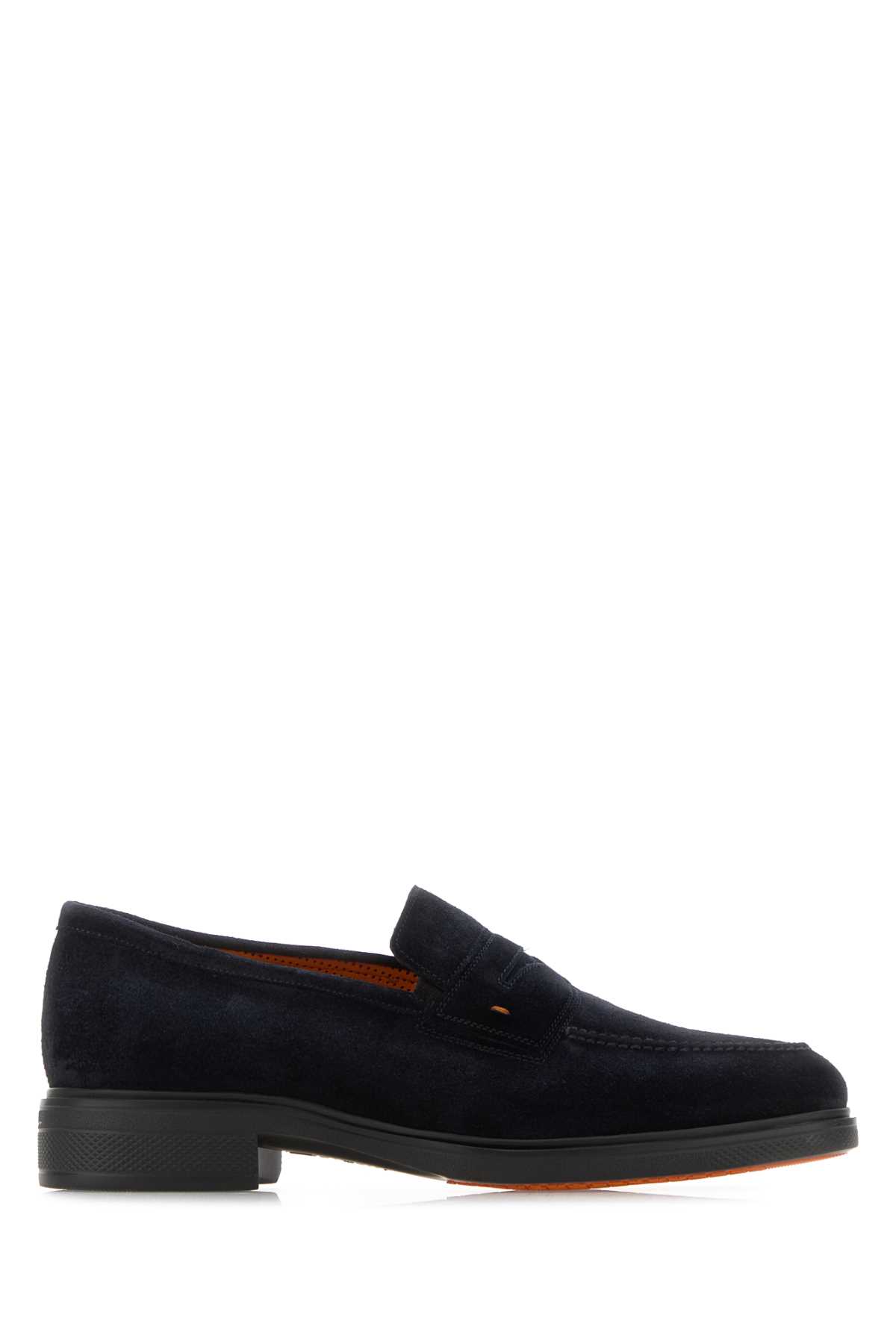 Midnight blue suede Easy loafers MGEO18964NEAXGEXU60 (Santoni / ローファー ) | Santoni (サントーニ)