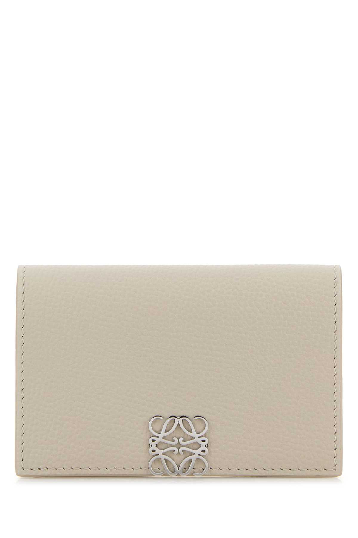 Light grey leather Anagram business card holder C821M97X08LIGHTGHOST (LOEWE / 財布・カードケース ) | LOEWE (ロエベ)