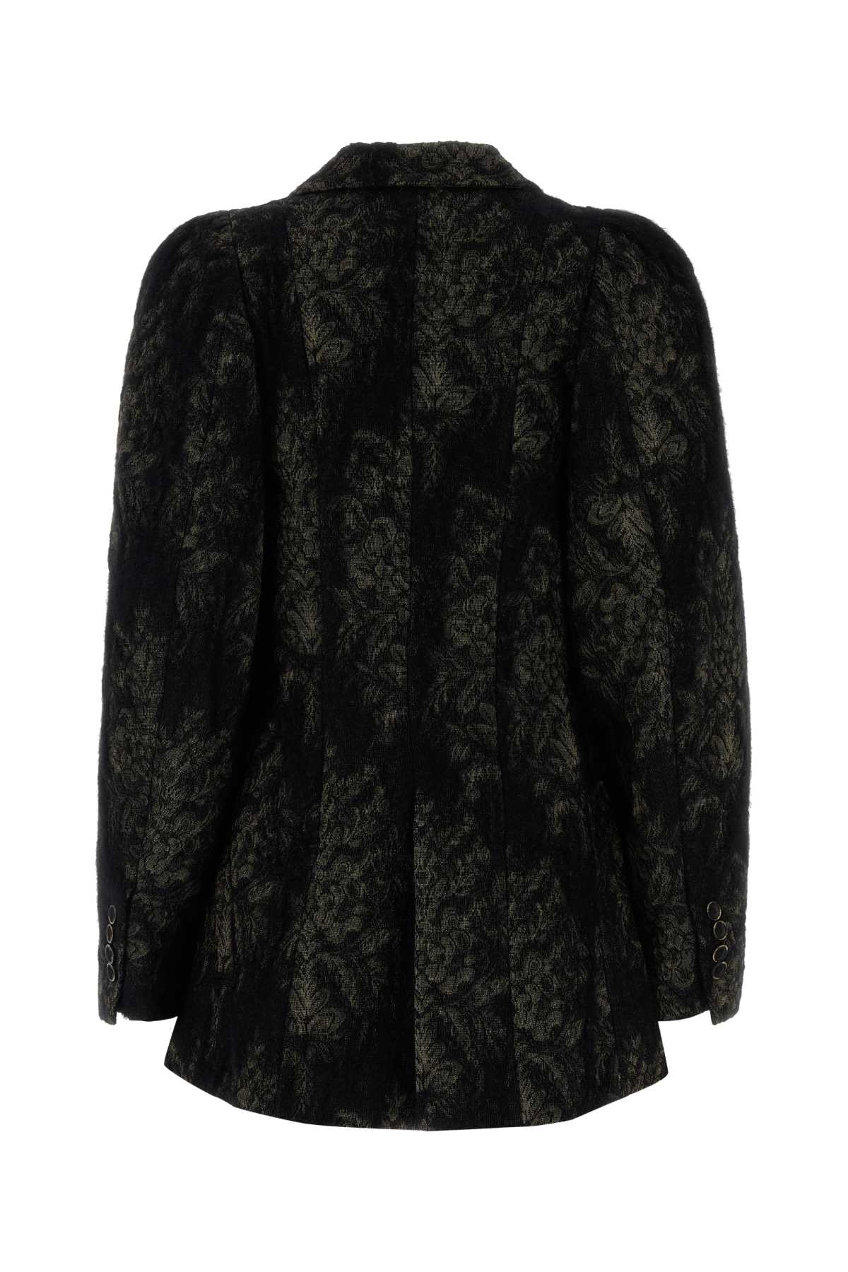 Embroidered angora blend Kruno blazer UW6012UW092 (UMA WANG / ブレザー・ジャケット ) | UMA WANG (ユマ ワン)(1)