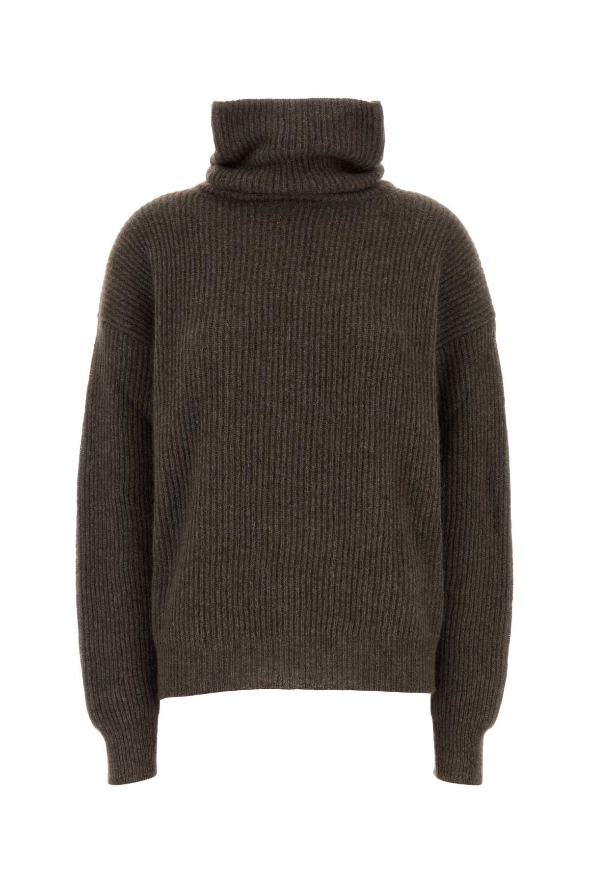 Brown wool Raccoon sweater UK7163UW600 (UMA WANG / ニット・セーター・カーディガン ) | UMA WANG (ユマ ワン)