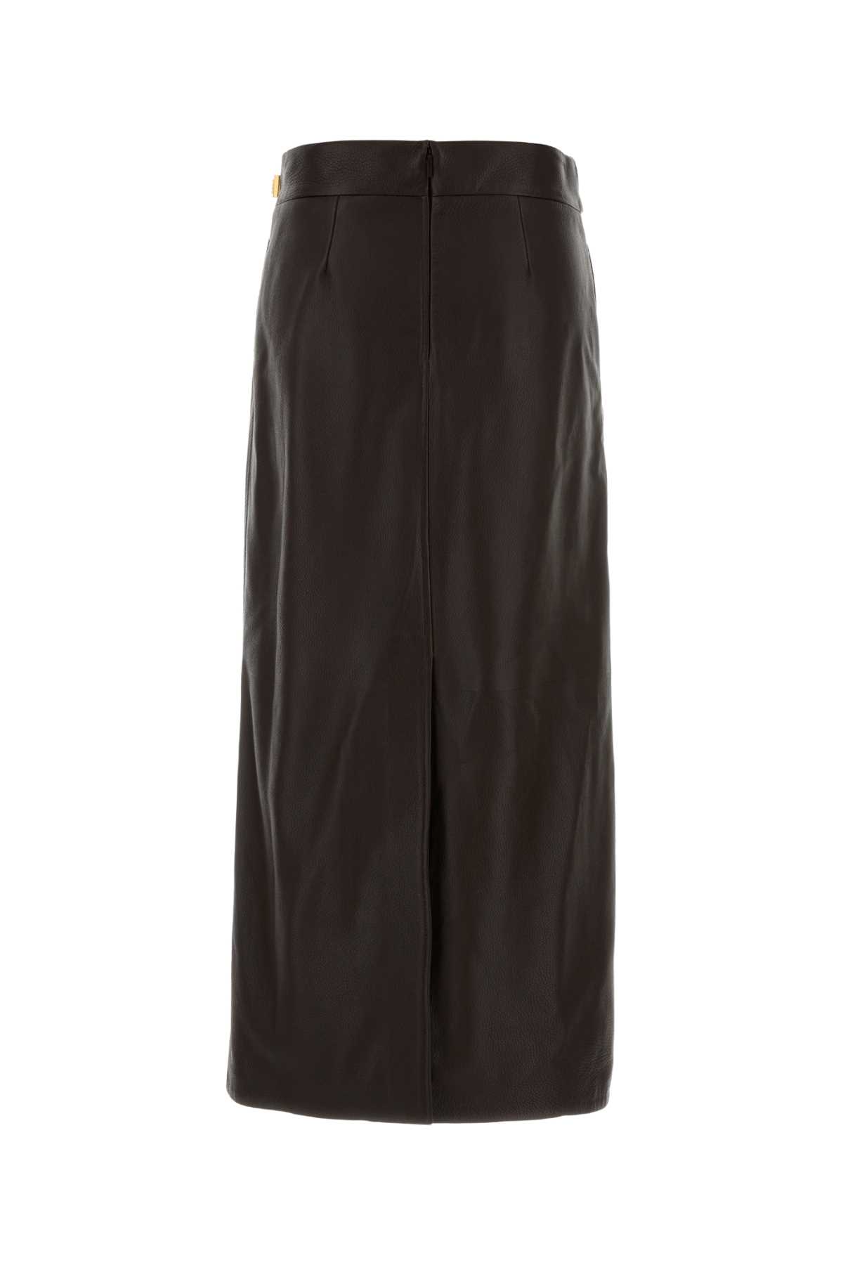 Dark brown leather skirt 13H577788298EXPRESSO (FERRAGAMO / スカート ) | FERRAGAMO (フェラガモ)(1)
