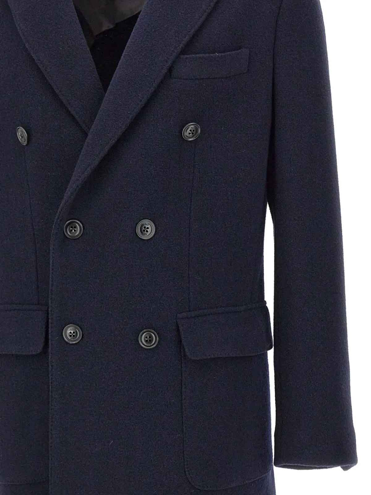 Breasted Coat Blu Denim NAM5151018JXLQU808 (Fay / コート ) | Fay (フェイ)(2)
