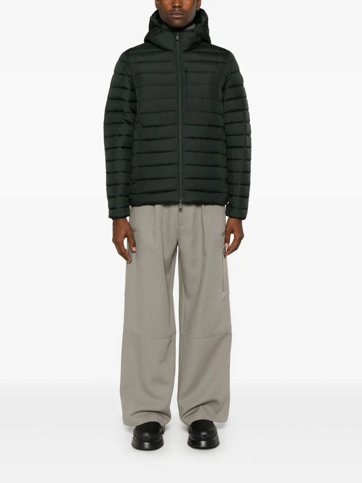 Juncus Hooded Jacket Green Black D31273MMIRO2150030 (SAVE THE DUCK / ダウンジャケット・コート ) | SAVE THE DUCK (セイブ ザ ダック)(1)